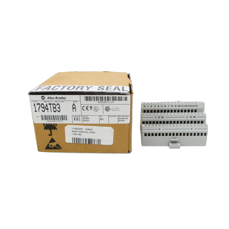 ALLEN BRADLEY 1794-TB3 SER. A 120VAC 10A REV. A01 NSMP