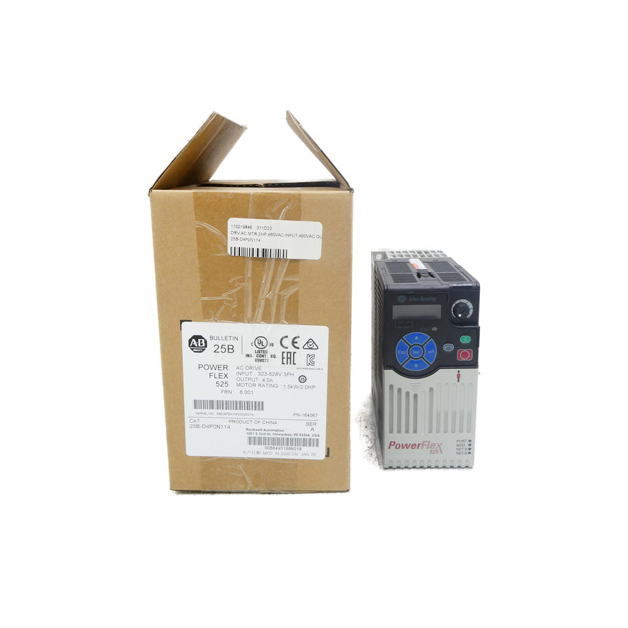 ALLEN BRADLEY 25B-D4P0N114 SER. A F/W 6.001 323-528V 5.7A NSMP