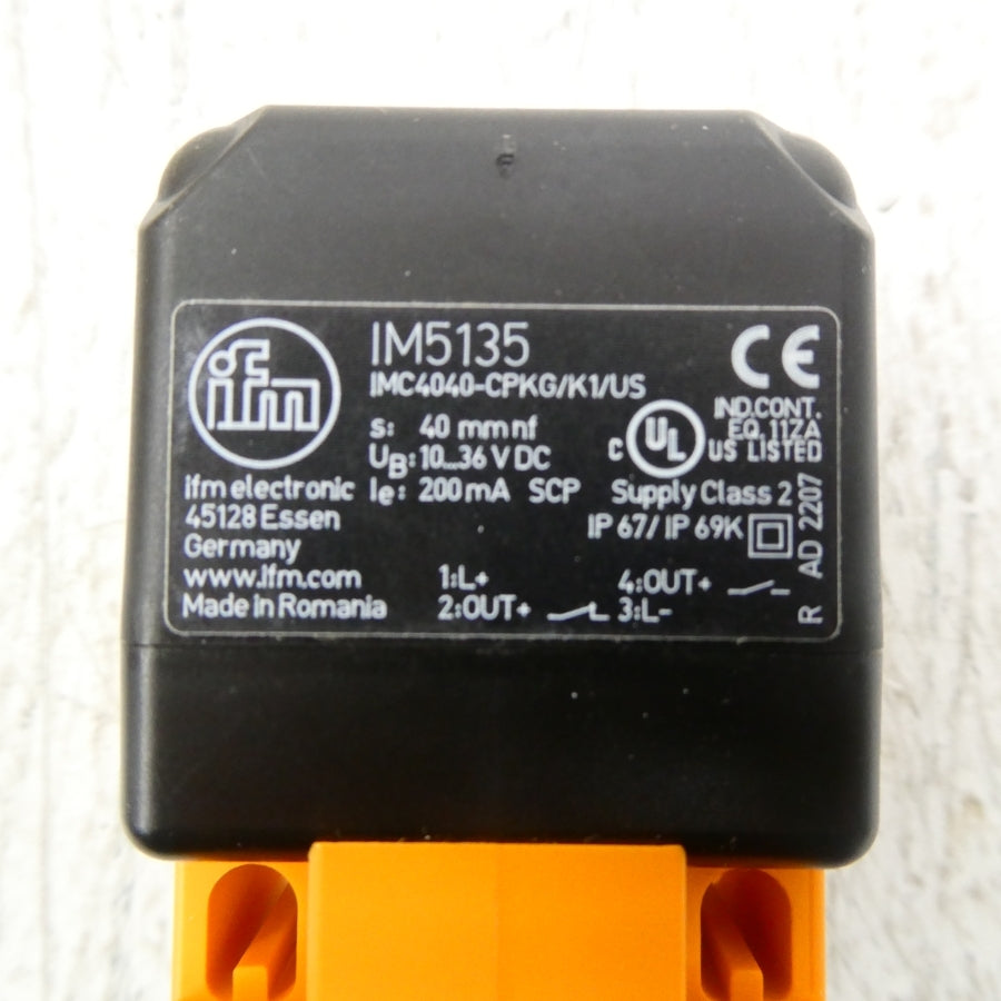 IFM EFECTOR IM5135 IMC404-CPKG/K1/US 10-36VDC NSNP