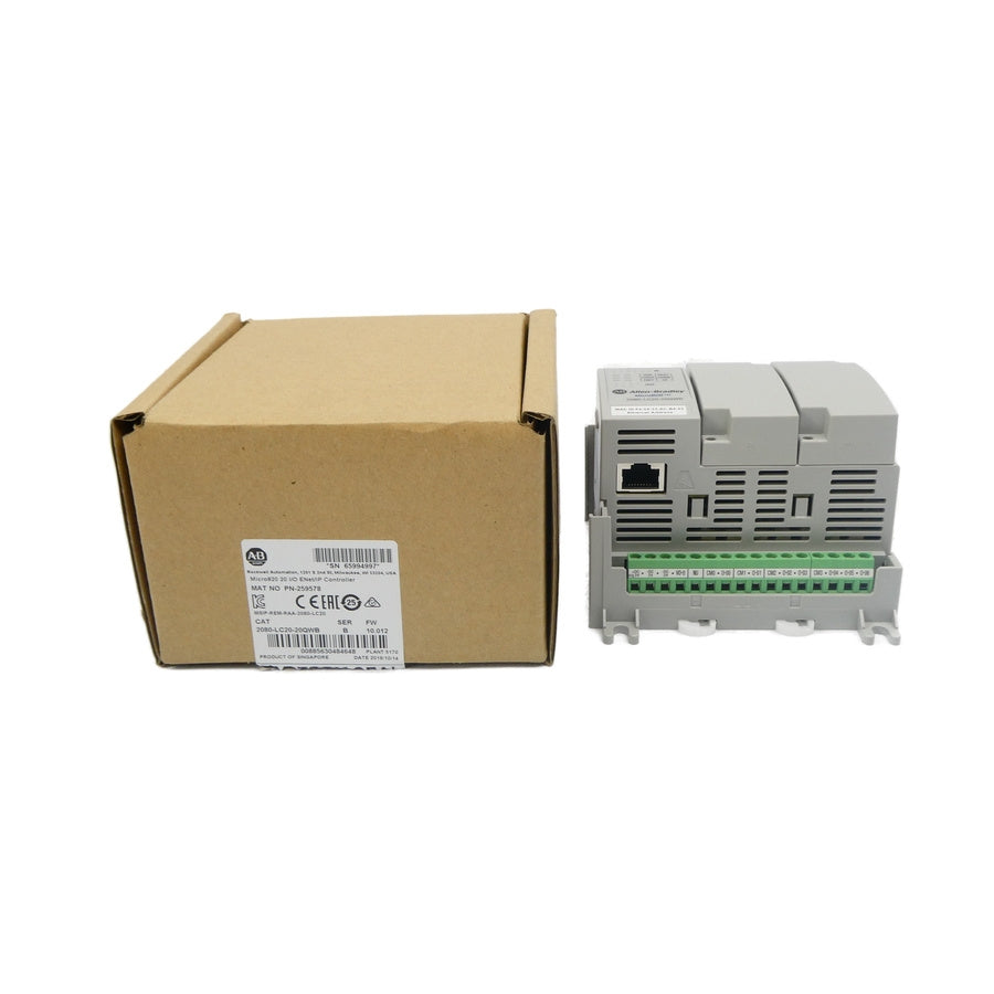 ALLEN BRADLEY 2080-LC20-20QWB SER. B F/W 10.012 24VAC/DC NSMP