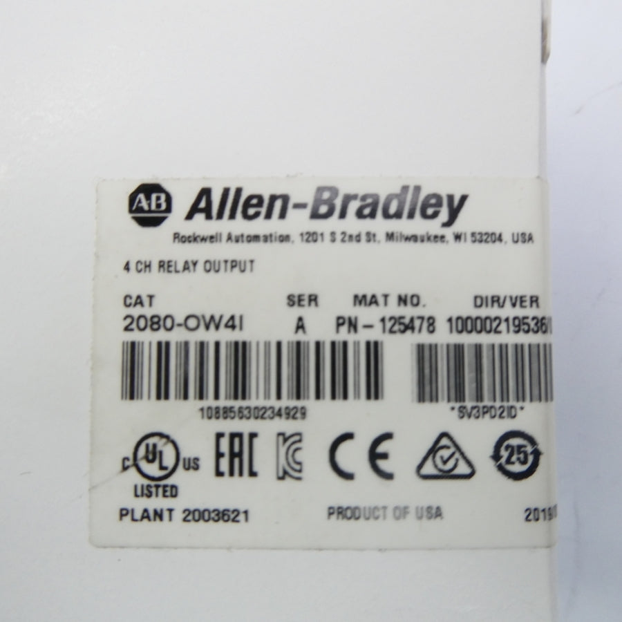 ALLEN BRADLEY 2080-OW4I SER. A NSMP