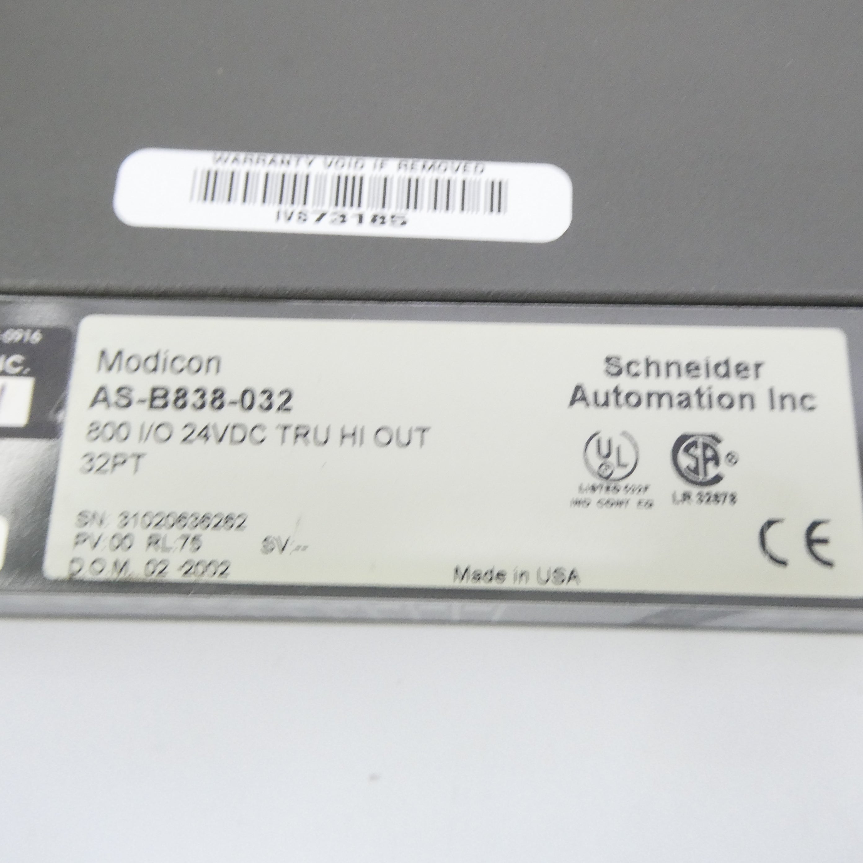 SCHNEIDER AUTOMATION AS-B838-032 24VDC NSNP