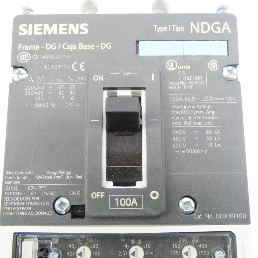 SIEMENS NDX3N100 600V 150A NSNP