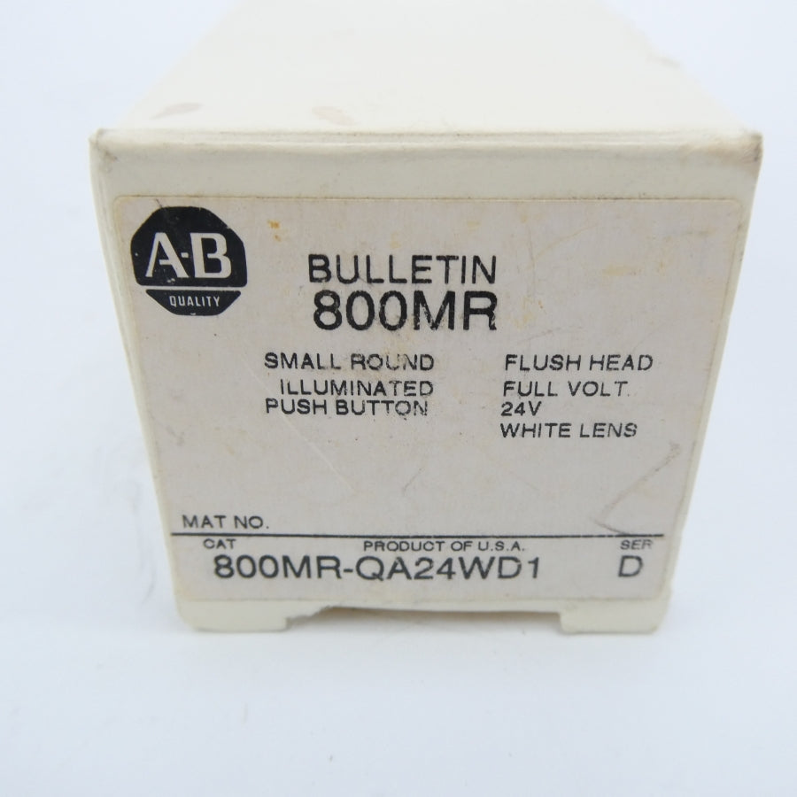 ALLEN BRADLEY 800MR-QA24WD1 SER. D 24V (WH) NSMP