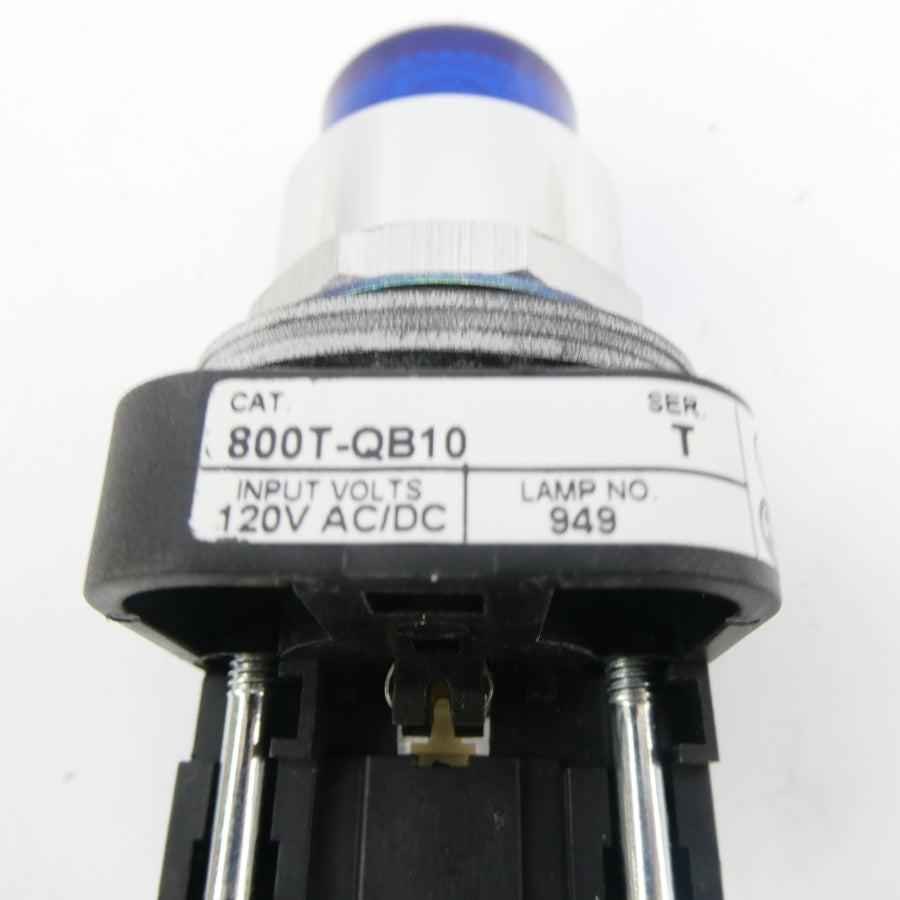 ALLEN BRADLEY 800T-QB10B SER. T 120VAC/DC (WH) NSMP
