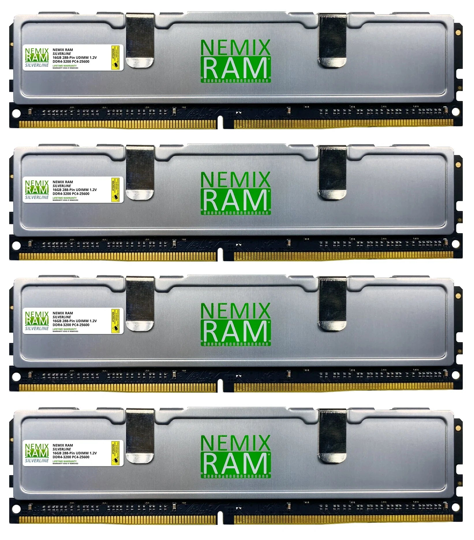 DDR4 3200MHZ PC4-25600 UDIMM 2RX8 Silver Line Gaming Memory