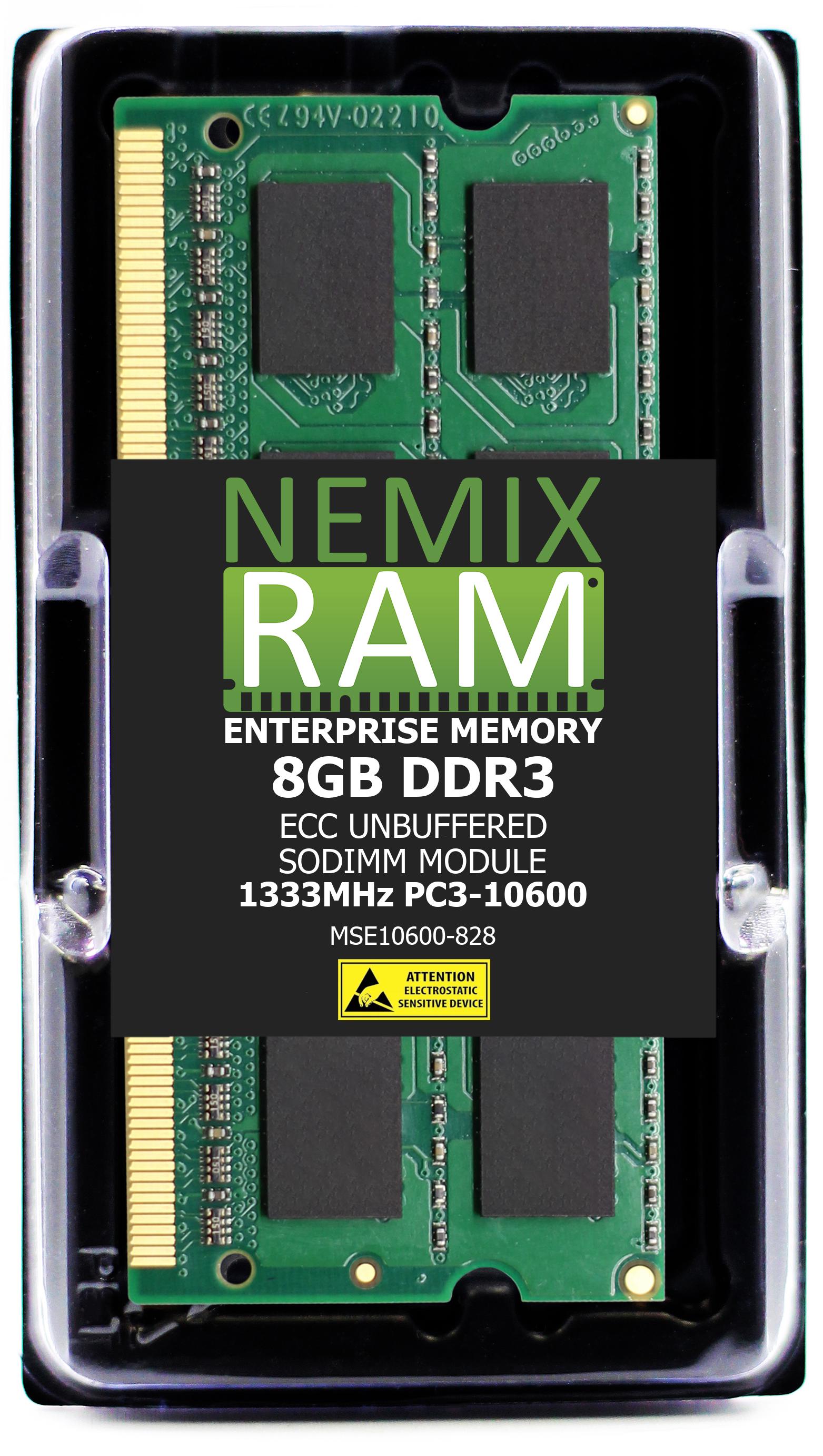 DDR3 1333MHZ PC3-10600 ECC SODIMM 2RX8