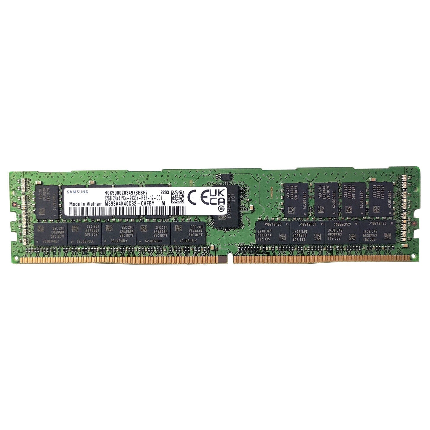 Memoria Samsung 32GB DDR4 2933 MHz ECC Reg M393A4K40CB2-CVF Compatible HP P00924-B21 Ram spots- mostrar título original