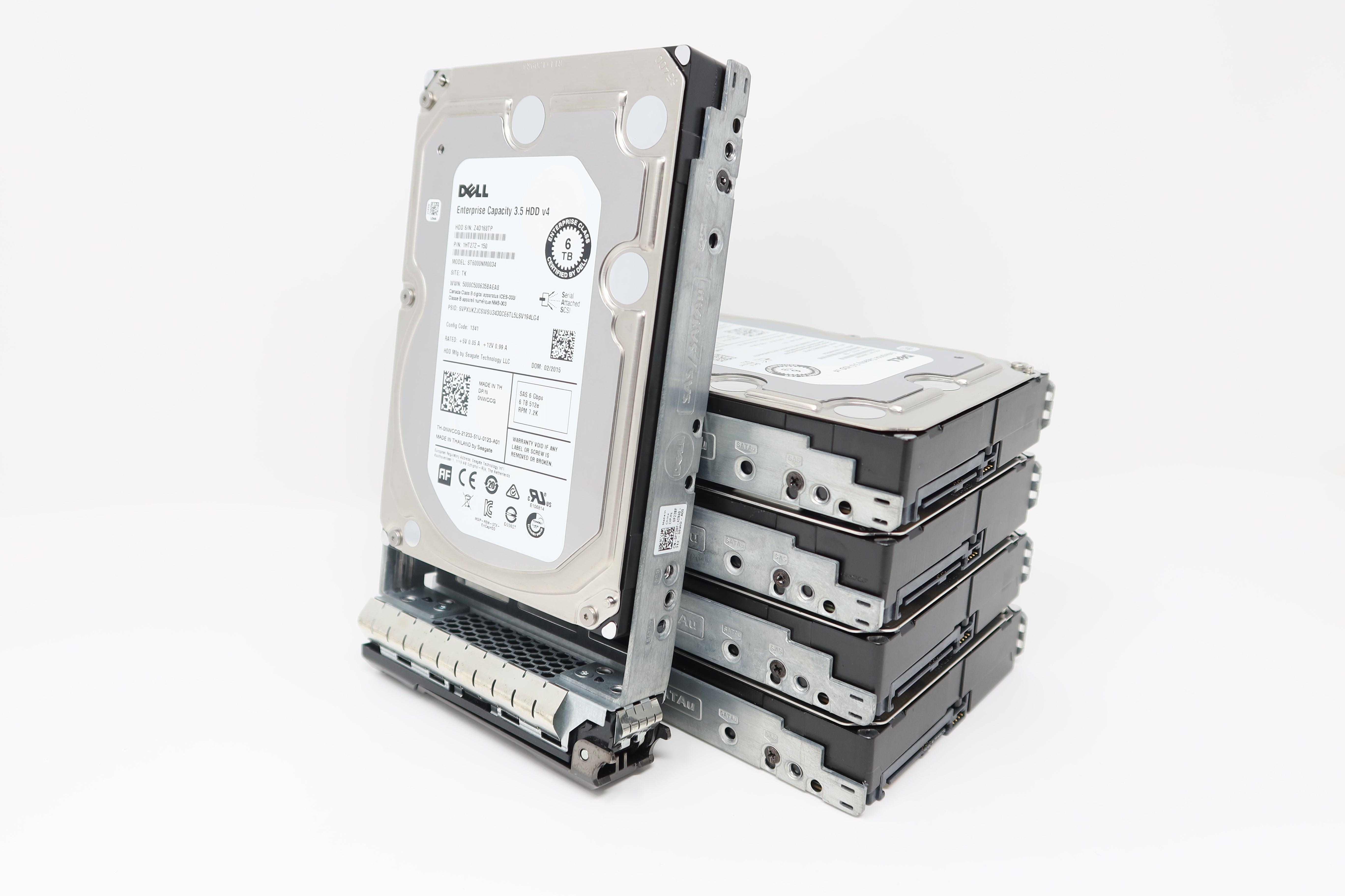ST6000NM0034 Dell 6TB 7.2K 6G SAS 3.5IN (Lot of 5pc) NWCCG Drives
