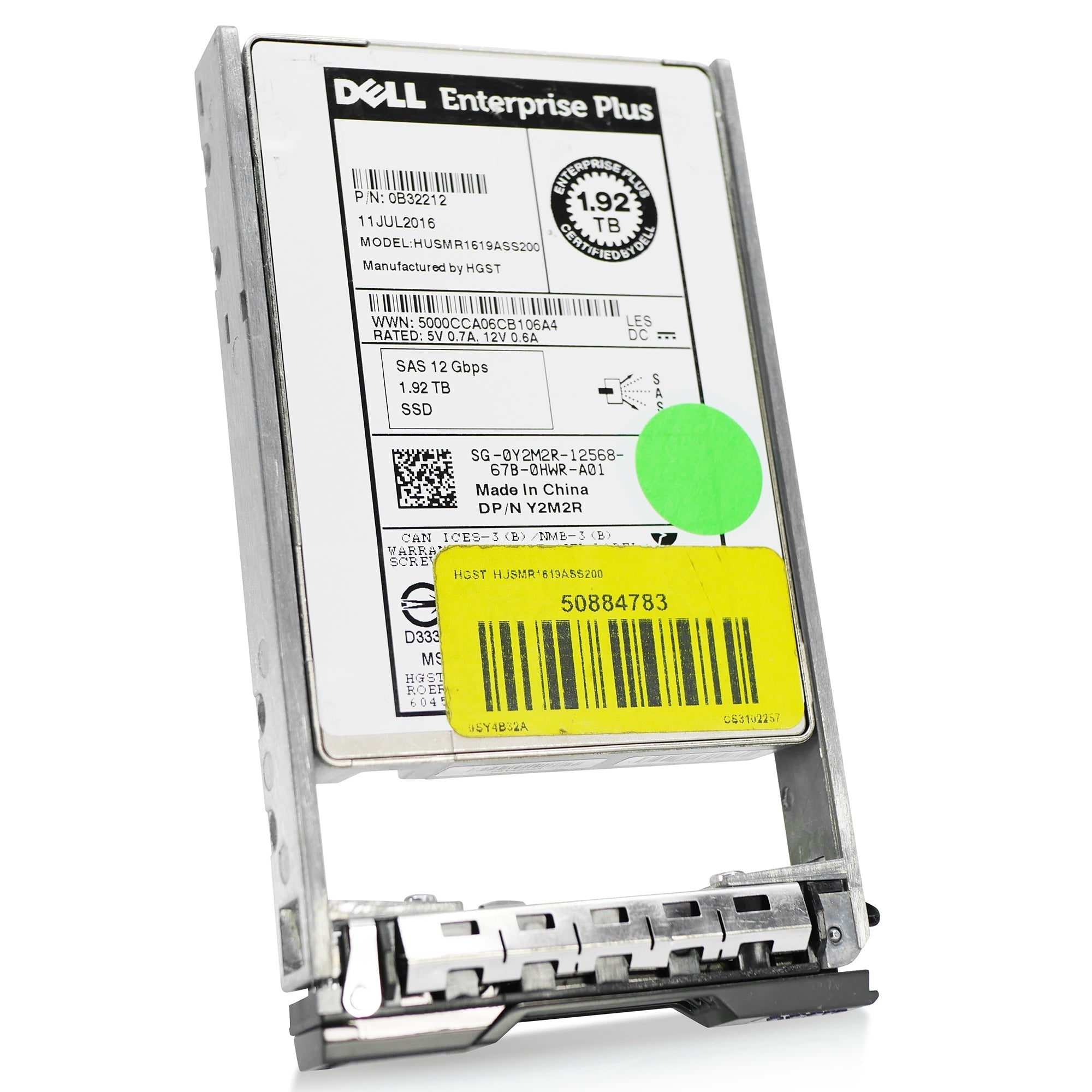 Dell G13 0Y2M2R 1.92TB 1 DWPD SAS 12Gb/s MLC 2.5in Refurbished SSD