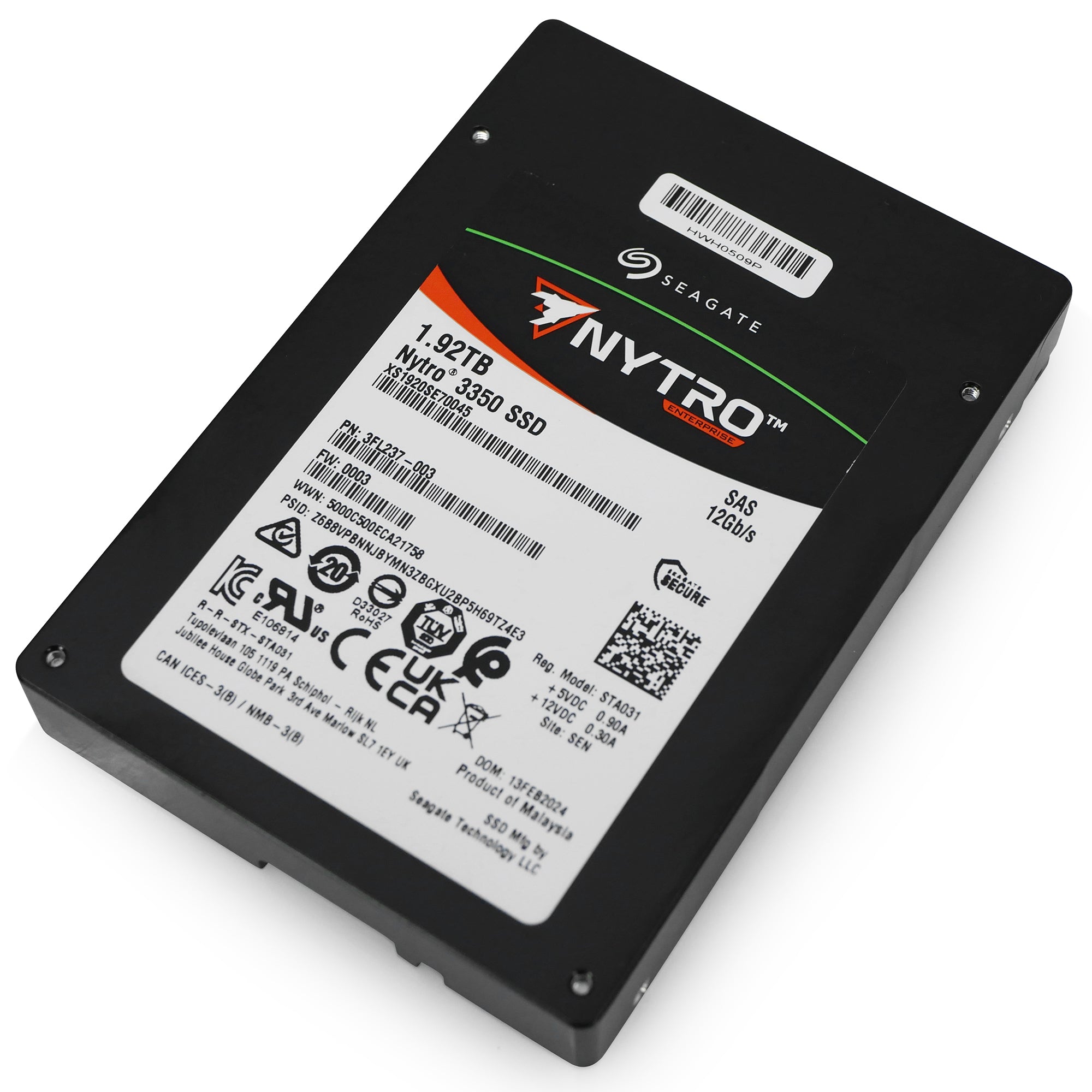 Seagate Nytro 3050 XS1920SE70045 1.92TB 1 DWPD SAS 12Gb/s 3D TLC 2.5in Refurbished SSD