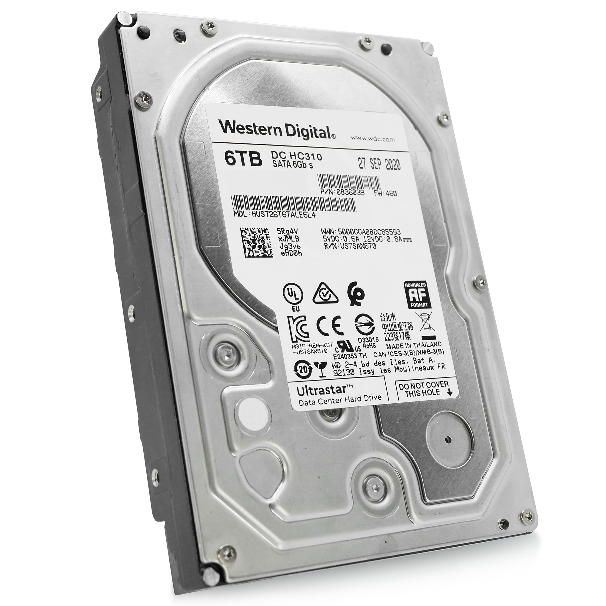 Western Digital Ultrastar DC HC310 HUS726T6TALE6L4 0B36039 6TB 7.2K RPM SATA 6Gb/s 512e/4Kn 256MB 3.5" SE FastFormat HDD