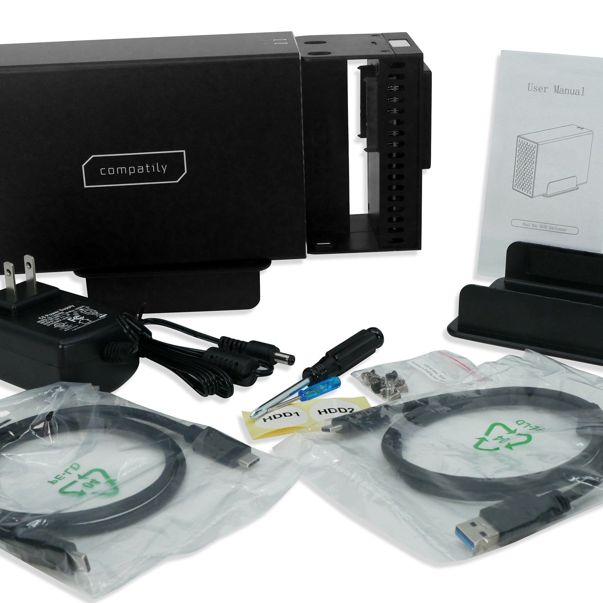 Compatily LX23 USB-C 10Gbps External HDD and HUB