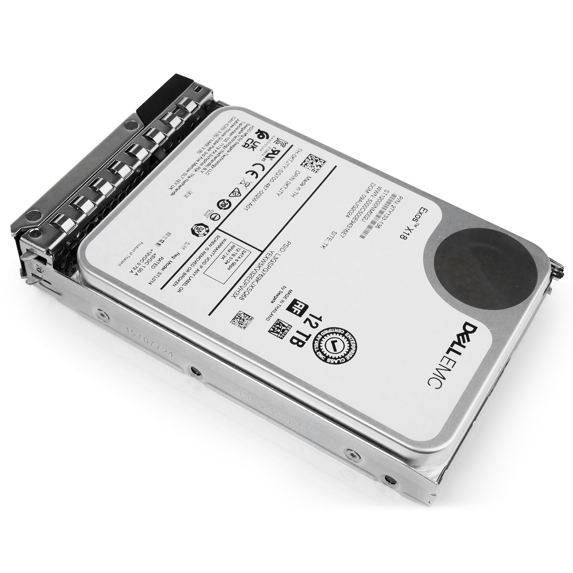 Dell G14 Y7RKC 12TB 7.2K RPM SATA 6Gb/s 512e 3.5in Hard Drive