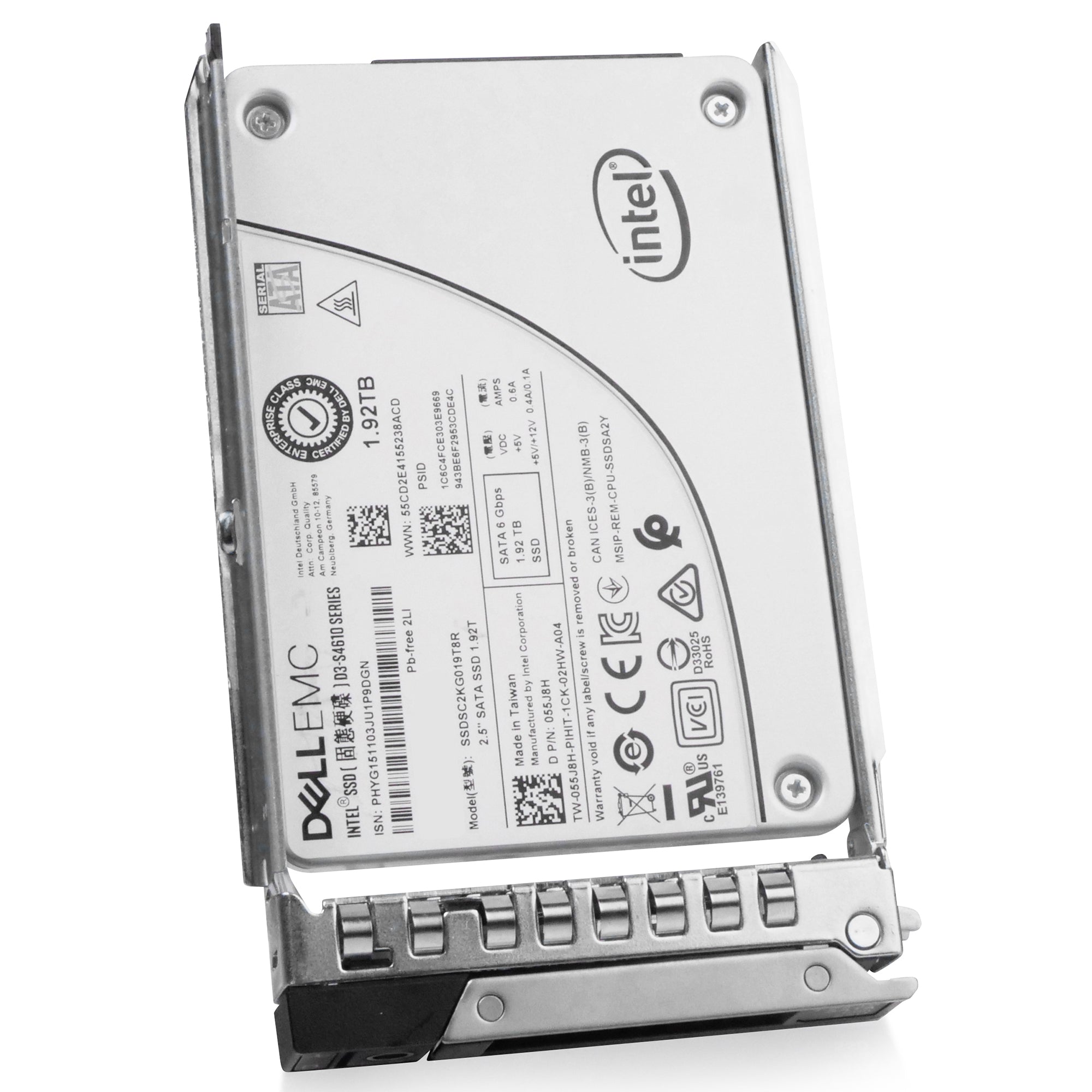 Dell G14 6N5Y4 1.92TB 3 DWPD SATA 6Gb/s Mixed-Use 3D TLC 2.5in Refurbished SSD