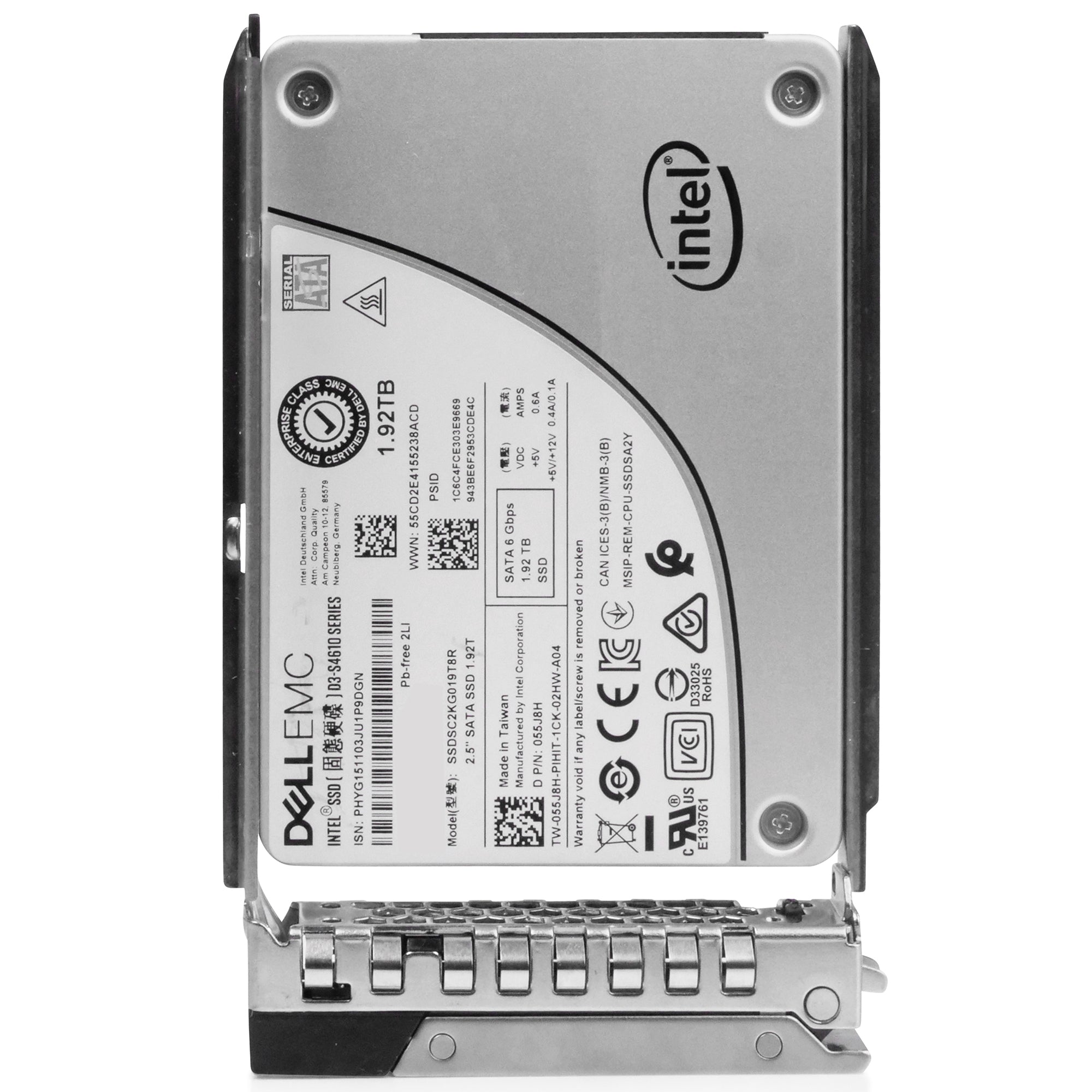 Dell G14 0MMCDY 1.92TB 3 DWPD SATA 6Gb/s Mixed-Use 3D TLC 2.5in Refurbished SSD