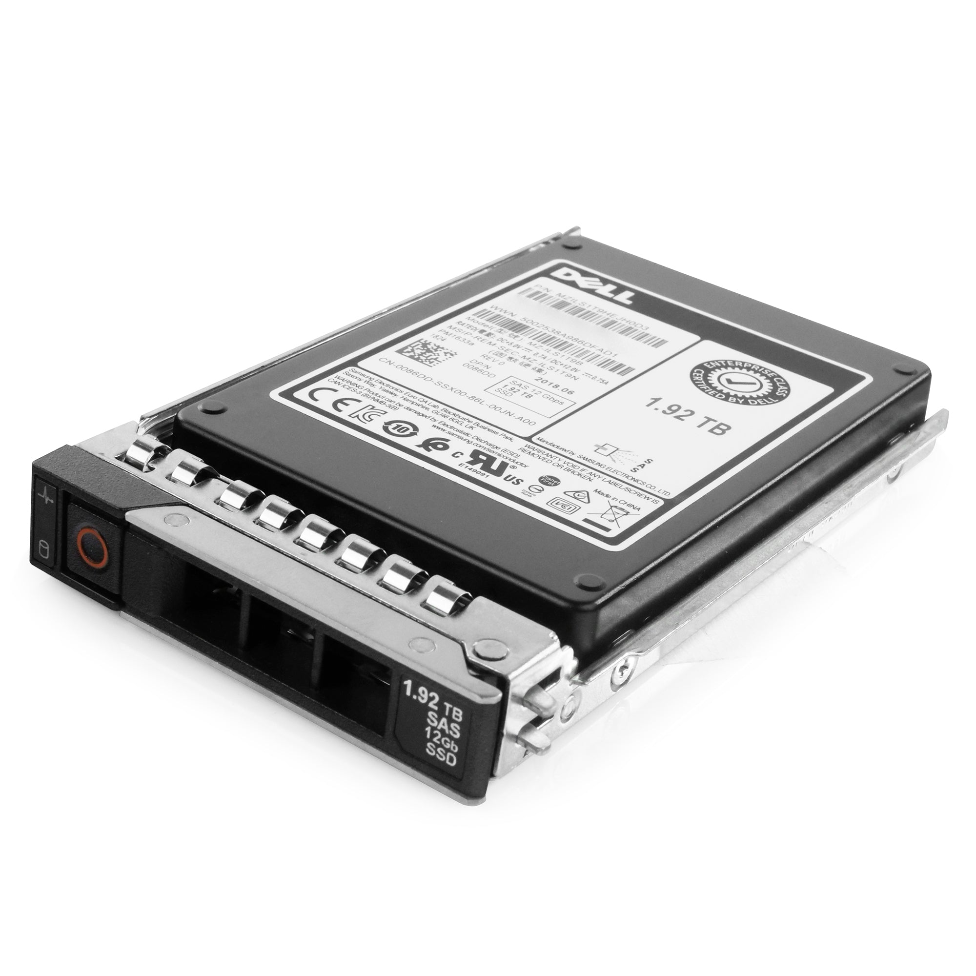 Dell G14 400-BBQQ 1.92TB 1 DWPD SAS 12Gb/s 3D TLC V-NAND 2.5in Refurbished SSD