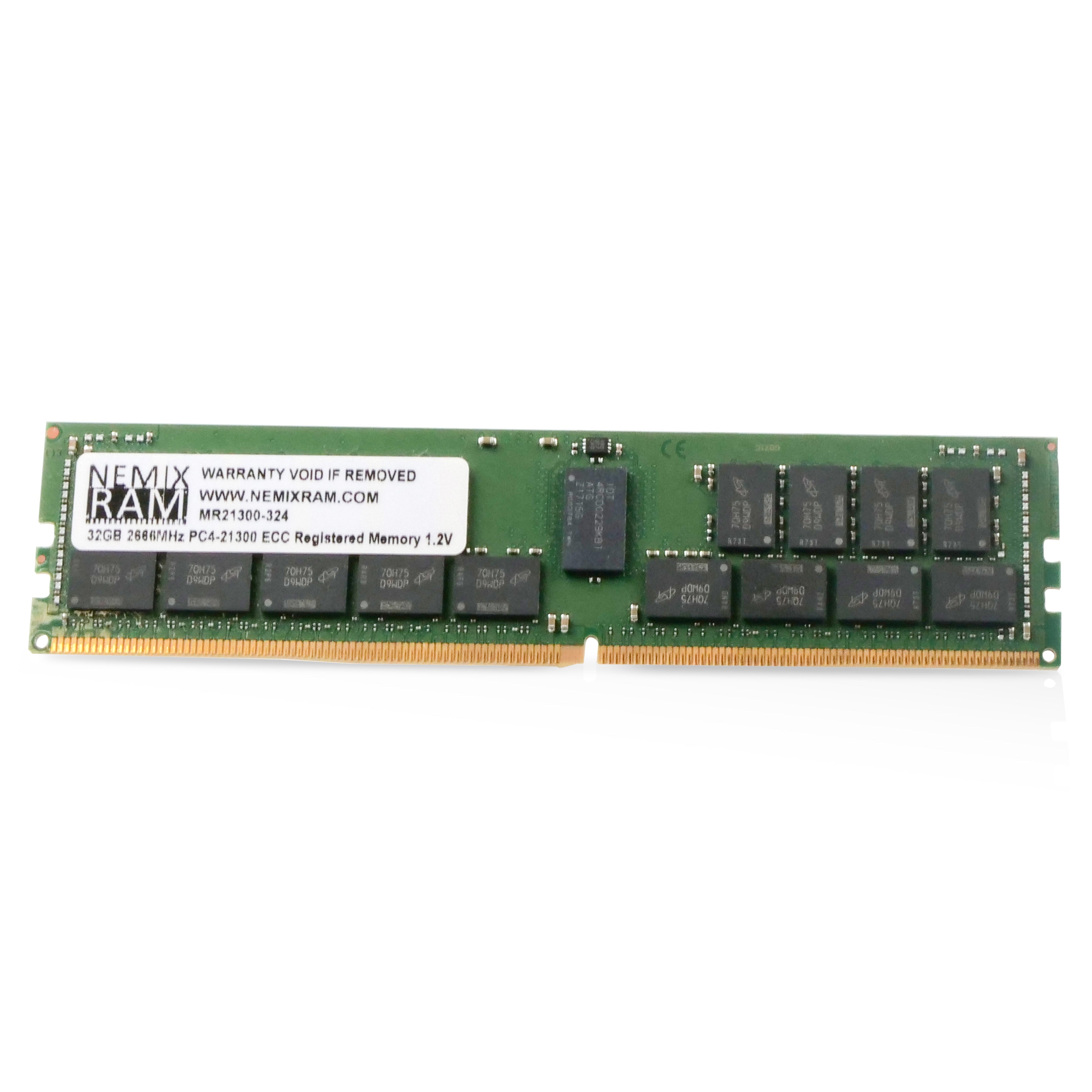 NEMIX RAM MR21300-324 32GB DDR4 2666MHz RDIMM 2Rx4 ECC Server RAM (PC4-21300) Seller Refurbished