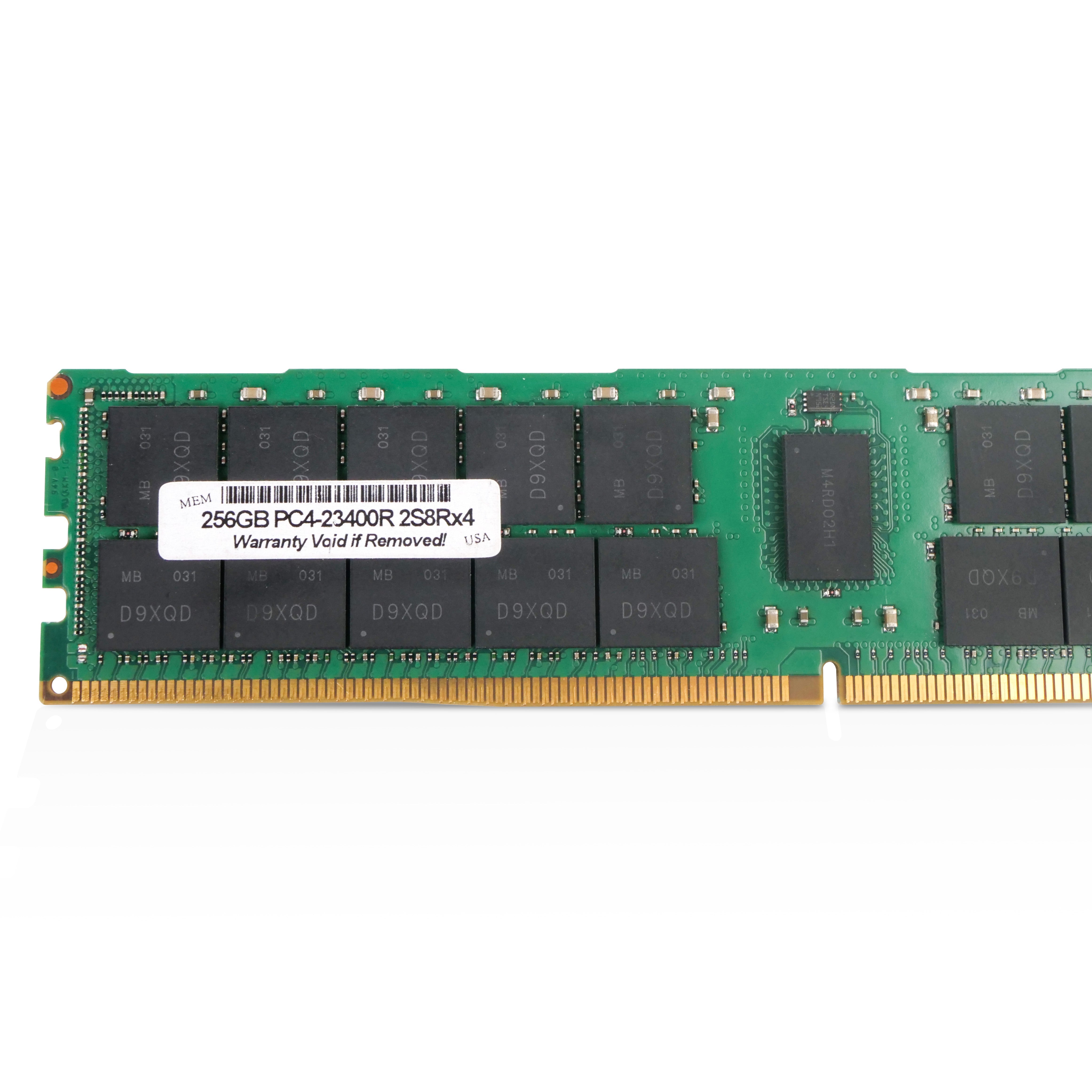 256GB DDR4 2933MHz RDIMM ECC Server RAM PC4-23400R Seller Refurbished Memory
