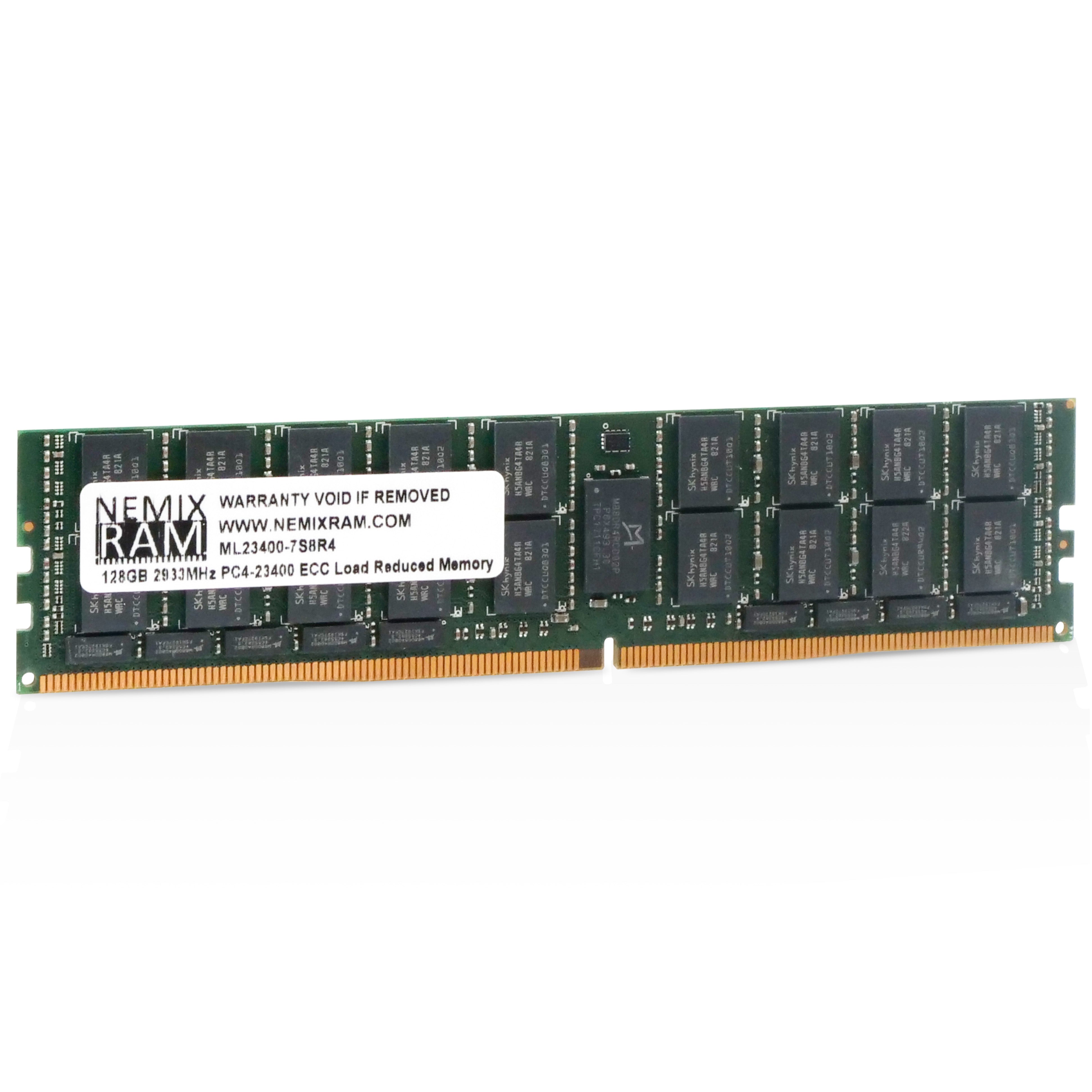 NEMIX ML23400-7S8R4 128GB DDR4 2933MHz LRDIMM ECC Server RAM (PC4-23400) Seller Refurbished