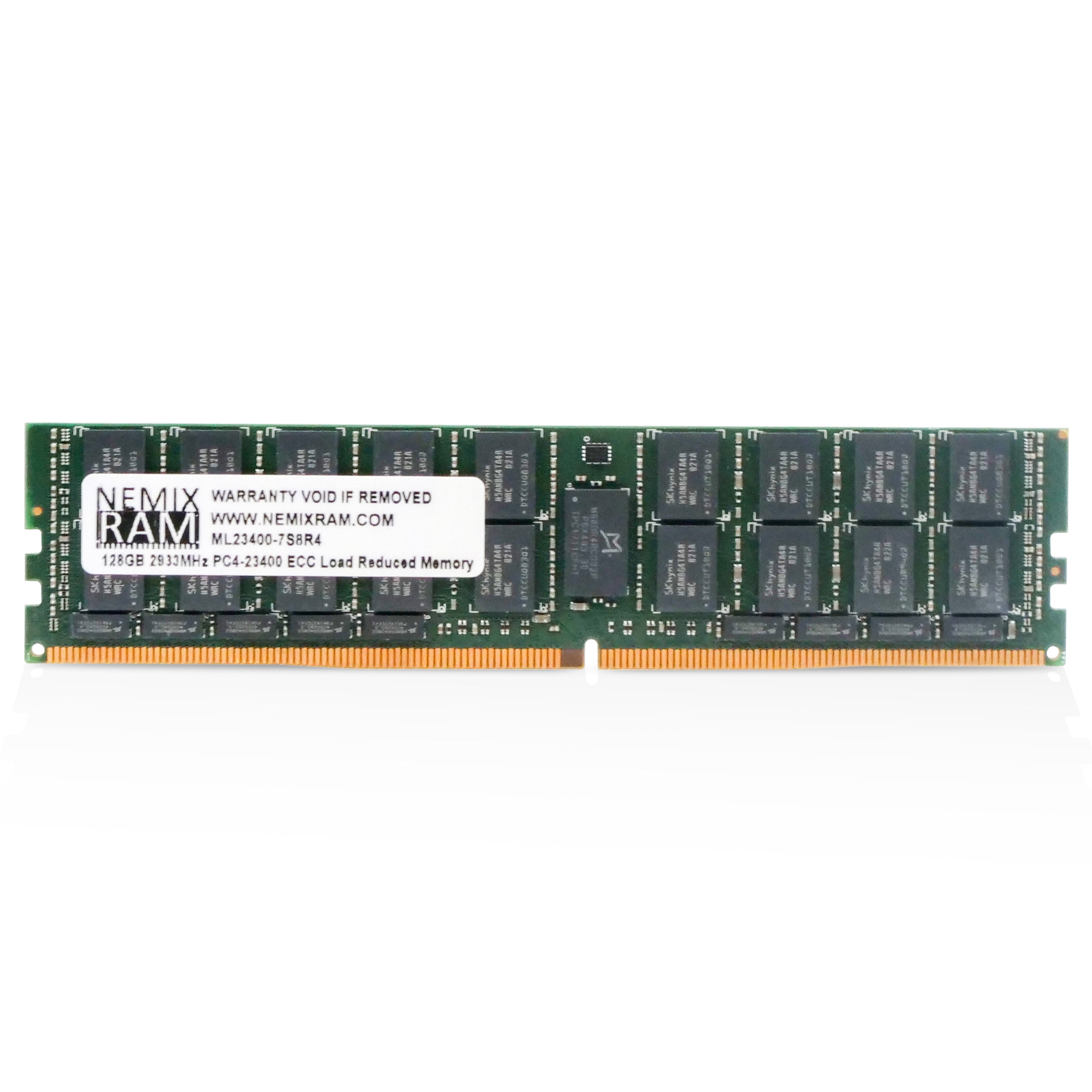 NEMIX ML23400-7S8R4 128GB DDR4 2933MHz LRDIMM ECC Server RAM (PC4-23400) Seller Refurbished