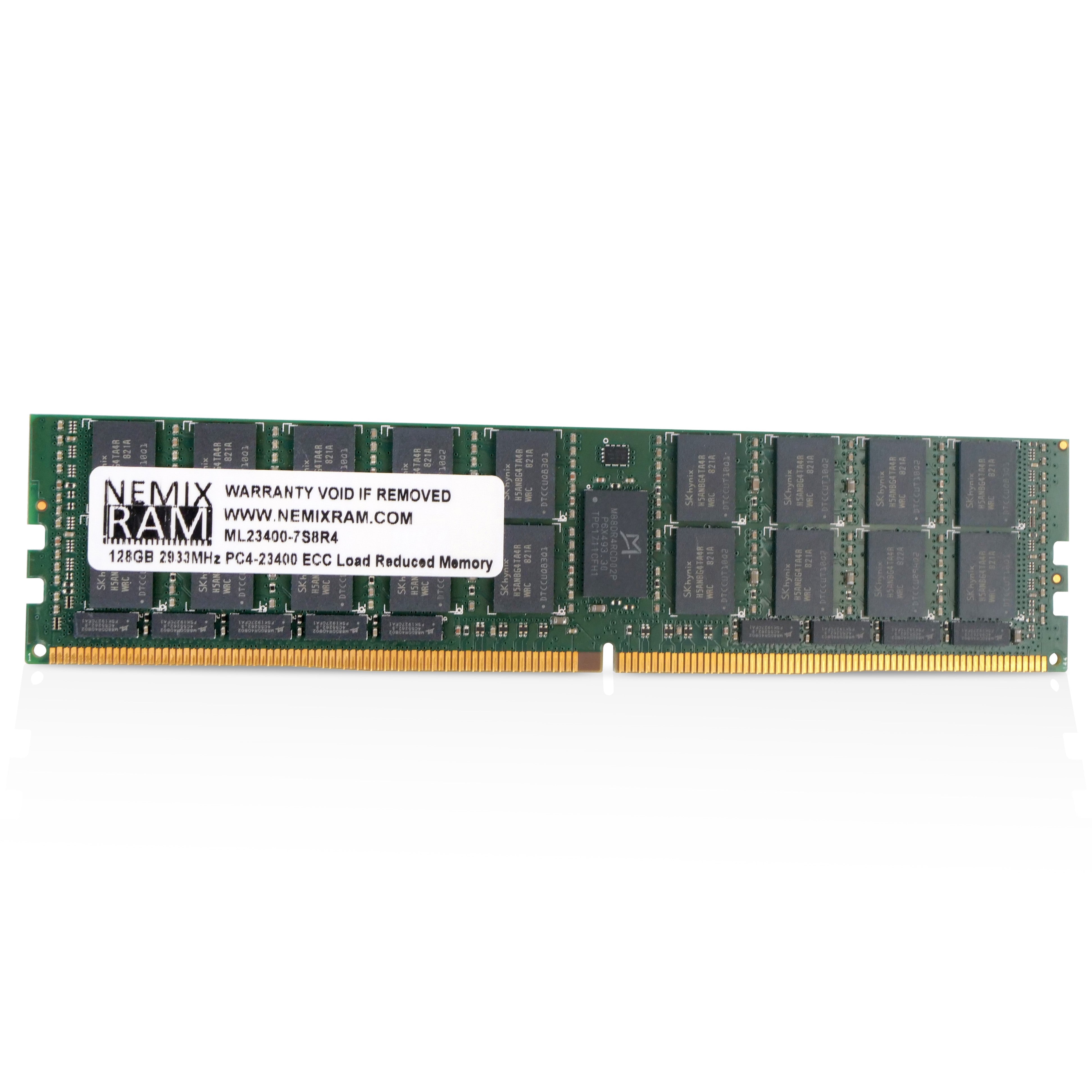NEMIX ML23400-7S8R4 128GB DDR4 2933MHz LRDIMM ECC Server RAM (PC4-23400) Seller Refurbished