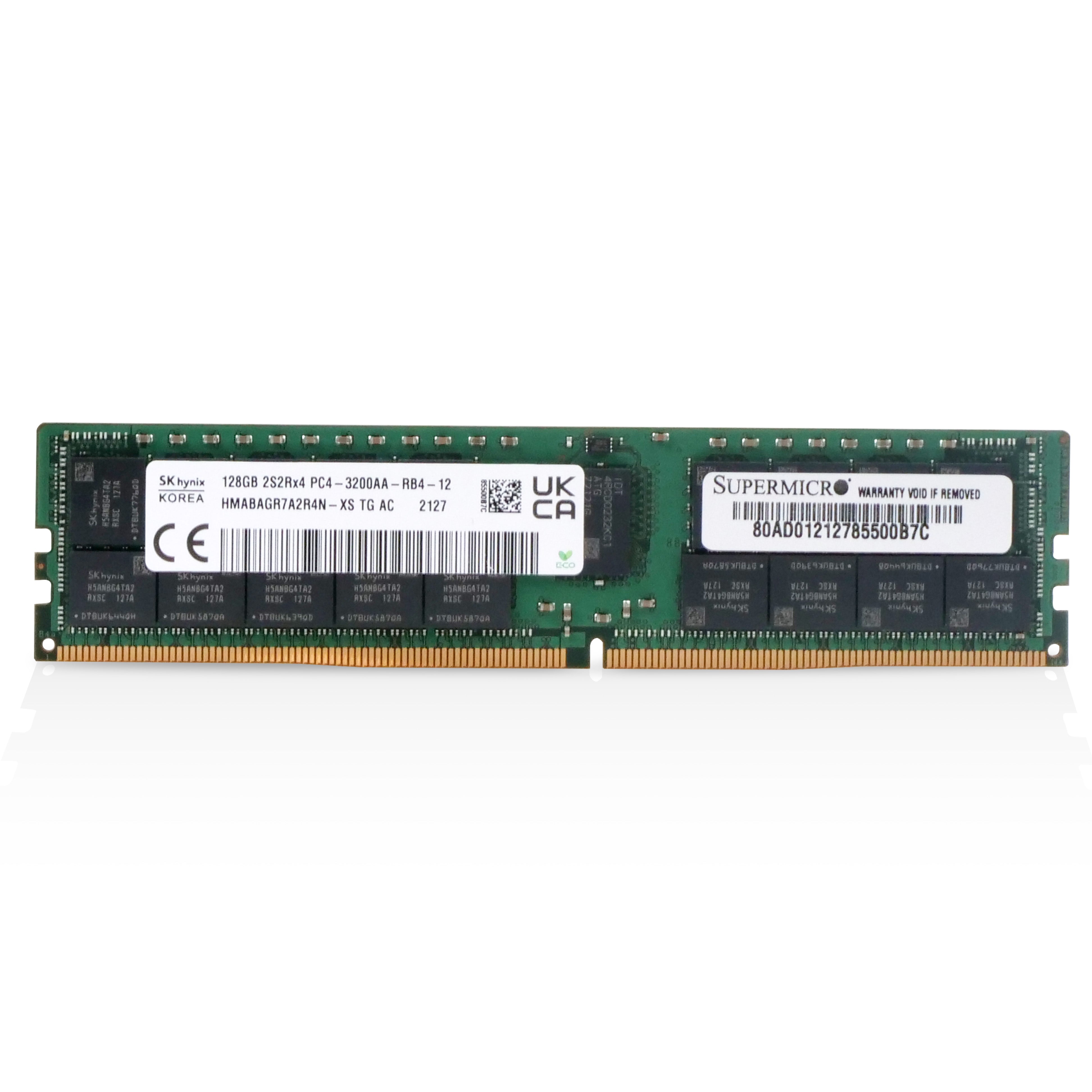 SK Hynix/SUPERMICRO HMABAGR7A2R4N-XS 128GB DDR4 3200MHz RDIMM ECC Server RAM (PC4-3200AA) Seller Refurbished