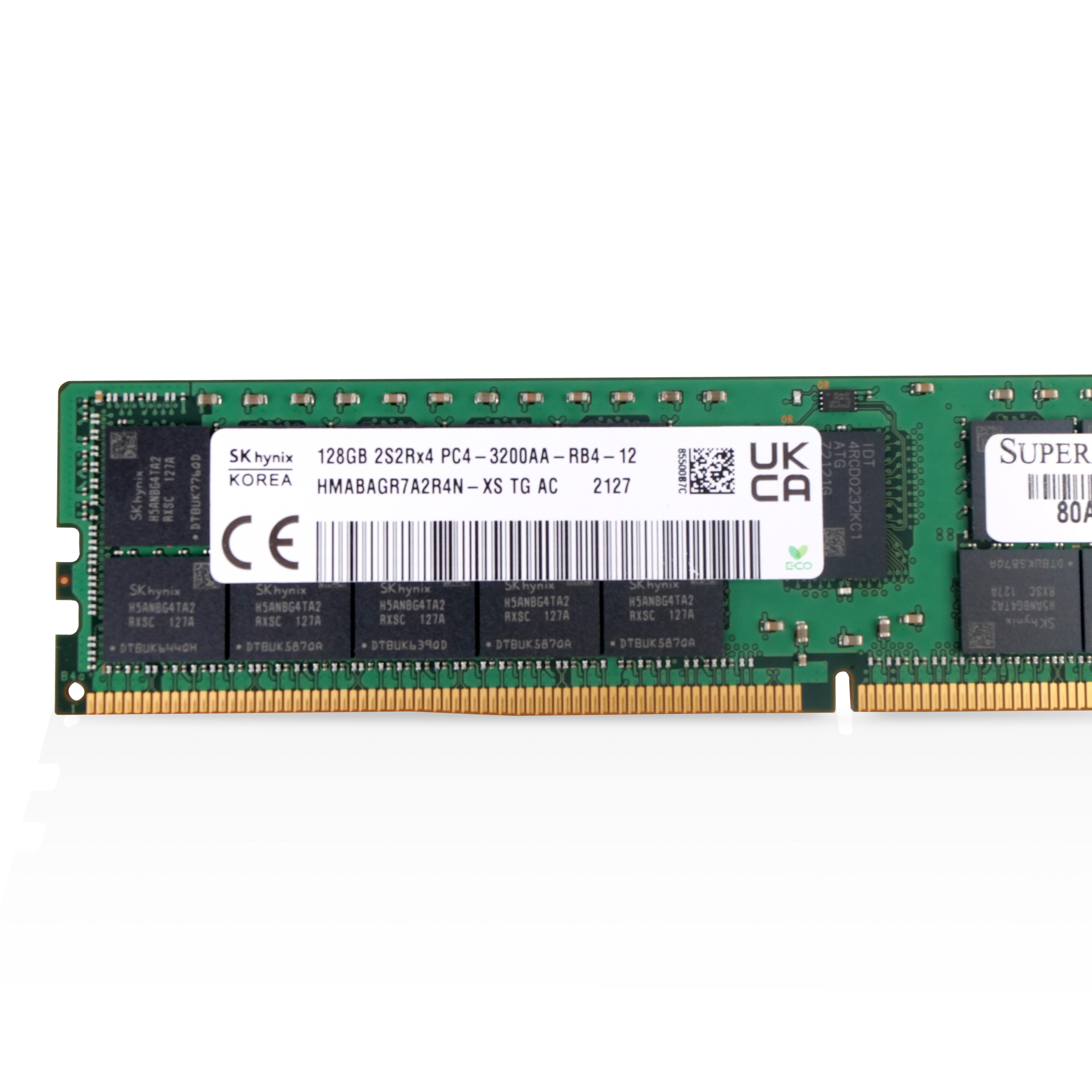 SK Hynix/SUPERMICRO HMABAGR7A2R4N-XS 128GB DDR4 3200MHz RDIMM ECC Server RAM (PC4-3200AA) Seller Refurbished