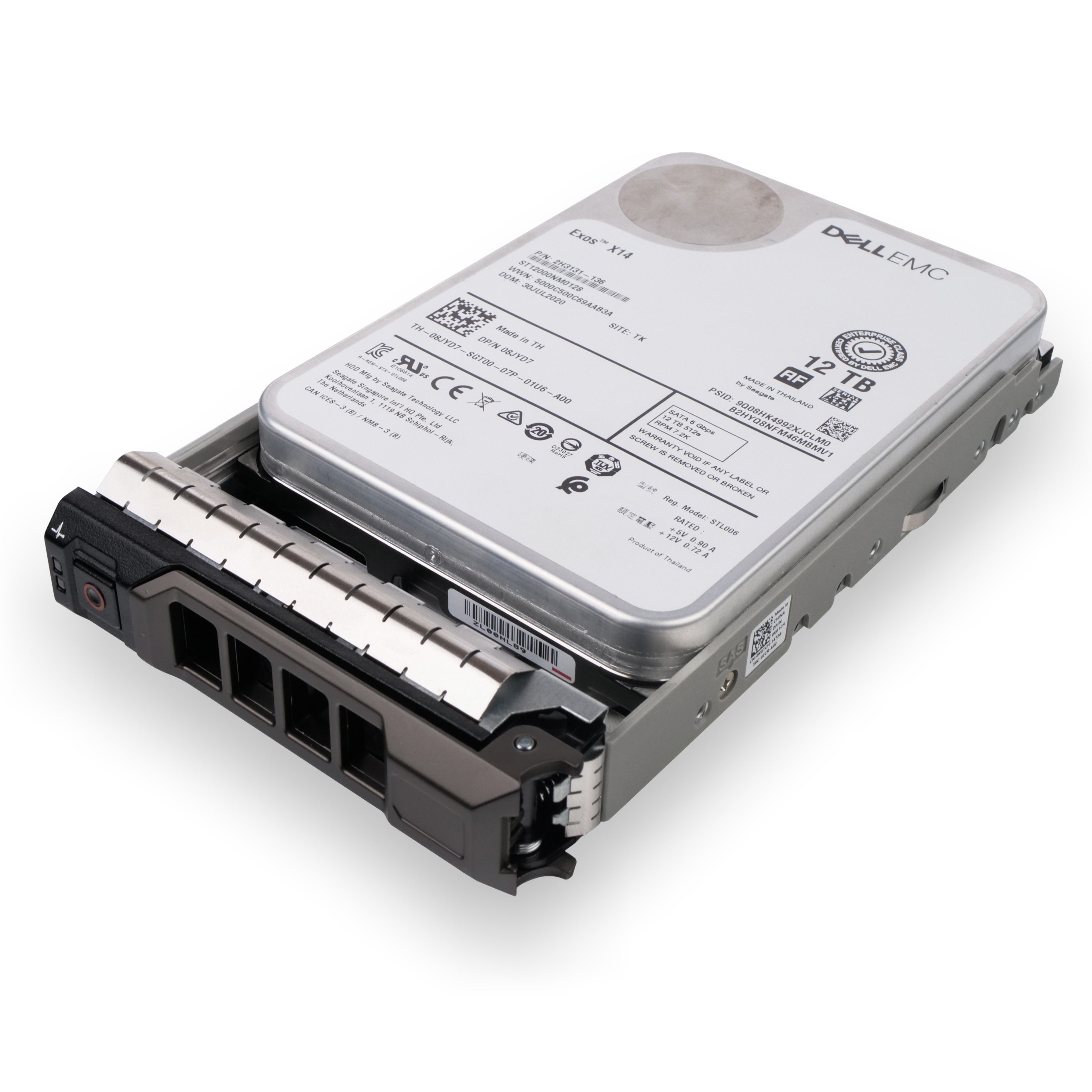 Dell G13 08JYD7 12TB 7.2K RPM SATA 6Gb/s 512e 3.5in Refurbished HDD