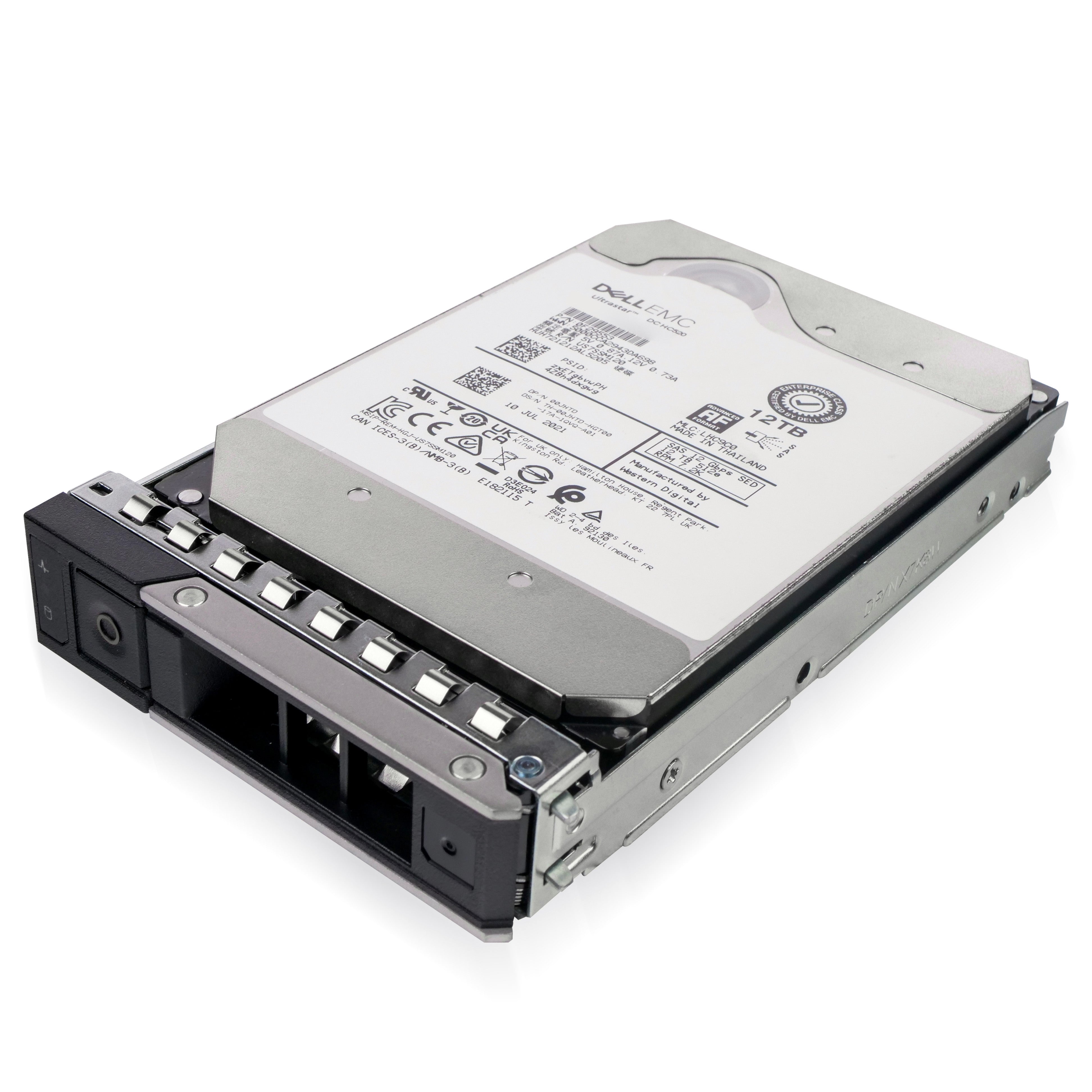 Dell G14 400-AXNV 12TB 7.2K RPM SAS 12Gb/s 512e 256MB 3.5in Refurbished HDD