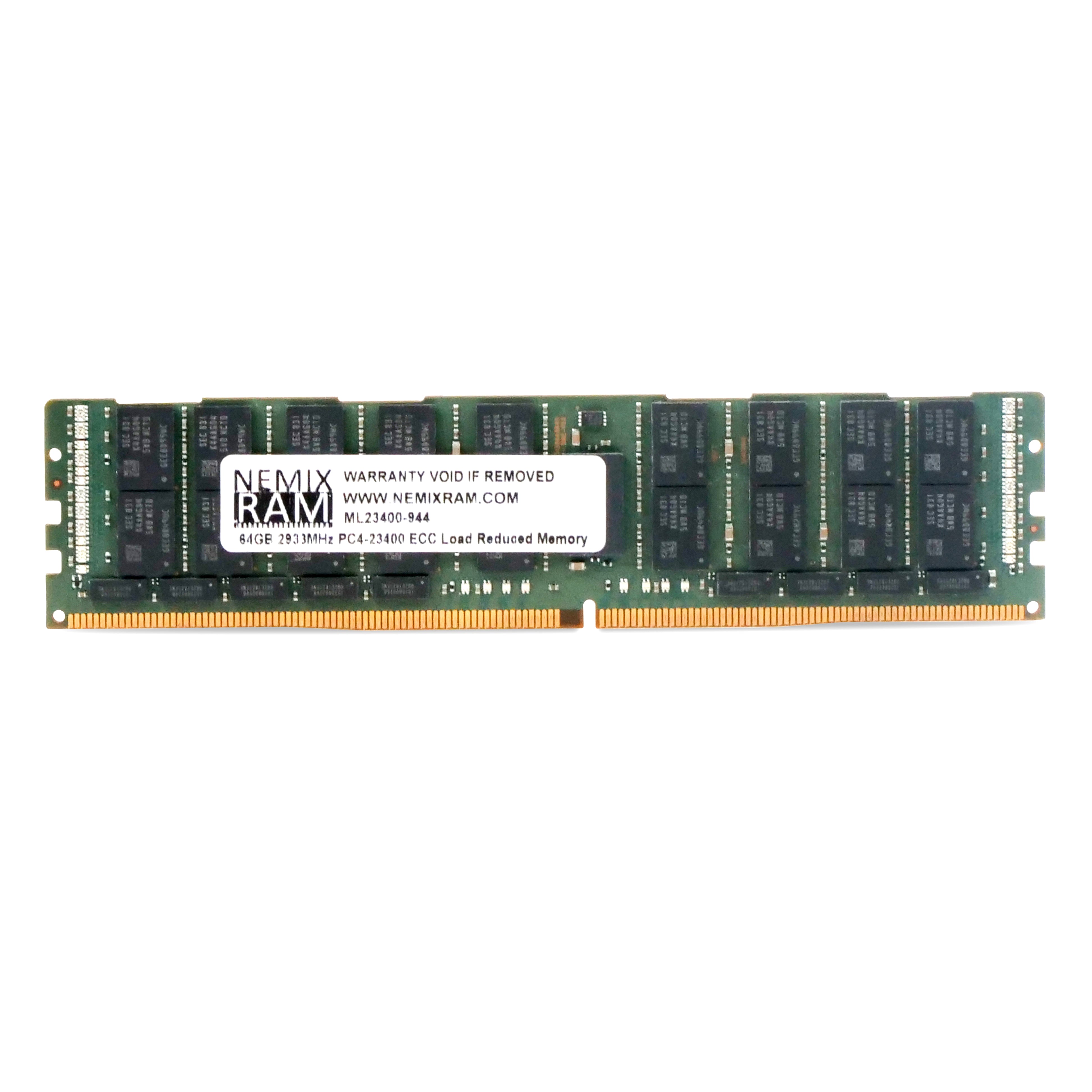 Nemix ML23400-944 64GB DDR4 2933MHz LRDIMM ECC Server RAM (PC4-23400) Refurbished