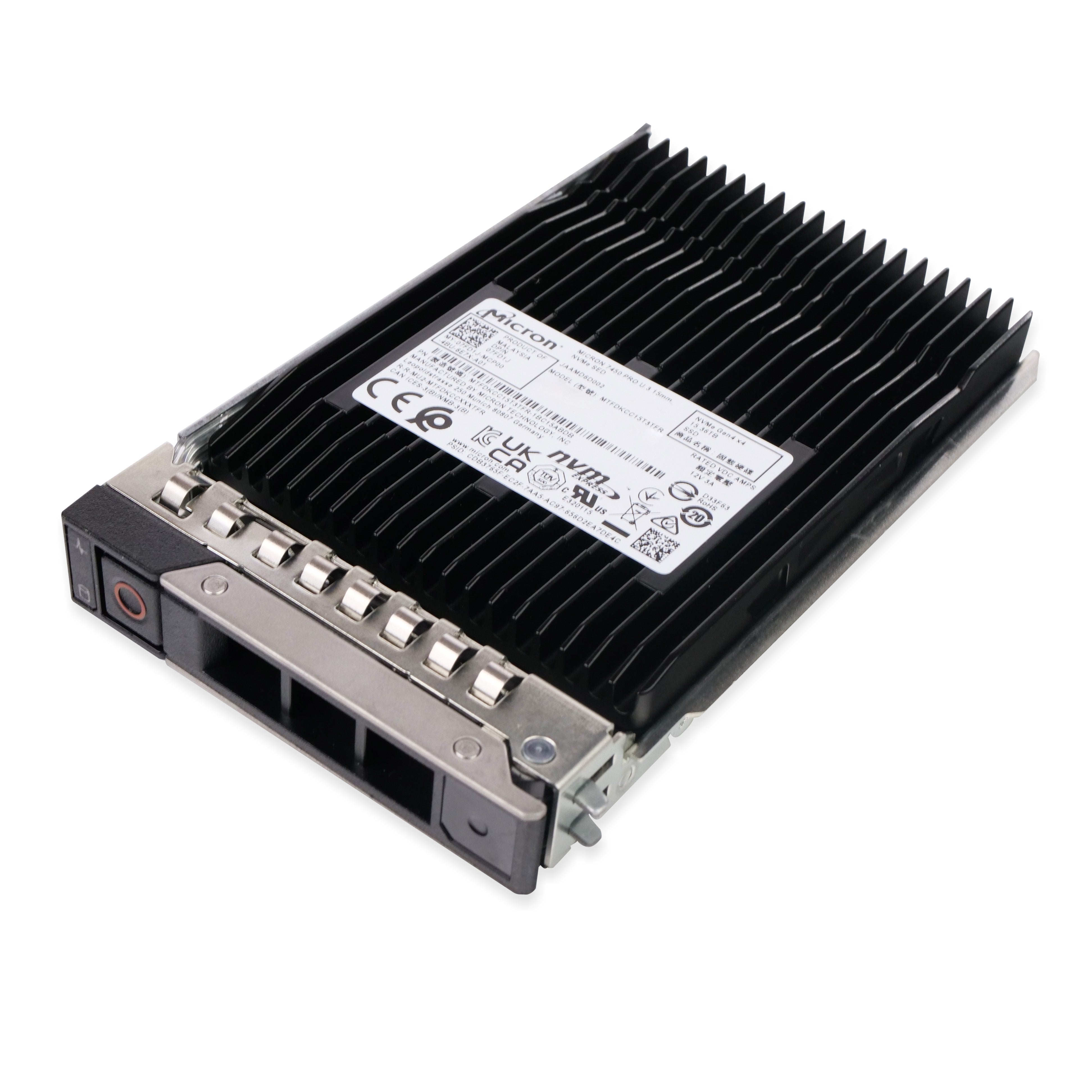 Dell G14 T36Y2 15.36TB 1 DWPD PCIe Gen 4.0 x4 8GB/s Read-Intensive 3D TLC U.3 NVMe 2.5in Solid State Drive