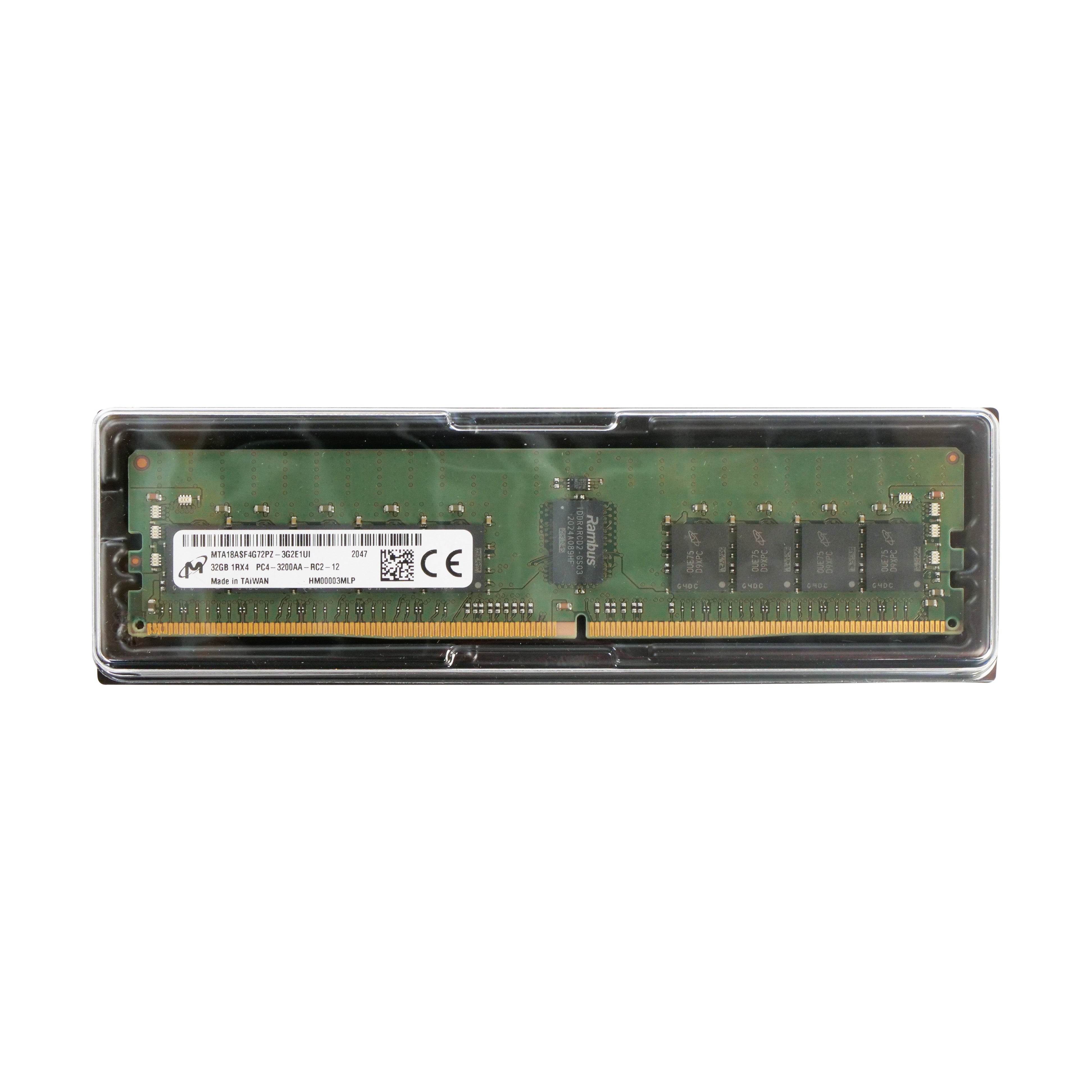 Micron MTA18ASF4G72PZ-3G2 32GB DDR4 3200MHz RDIMM ECC Server RAM (PC4-3200AA) Seller Refurbished