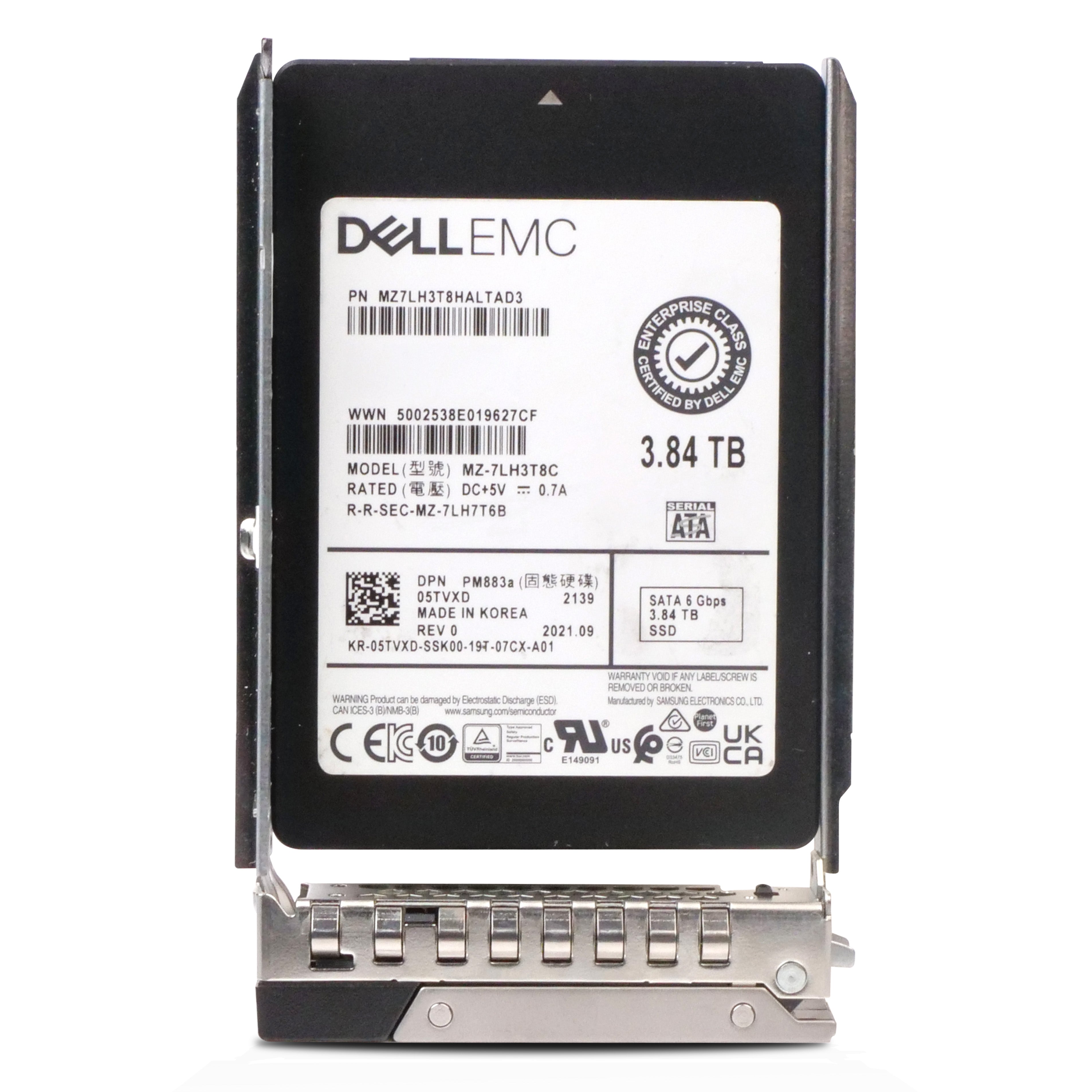 Dell G14 W9GHD 3.84TB 1 DWPD SATA 6Gb/s 3D TLC 2.5in Refurbished SSD