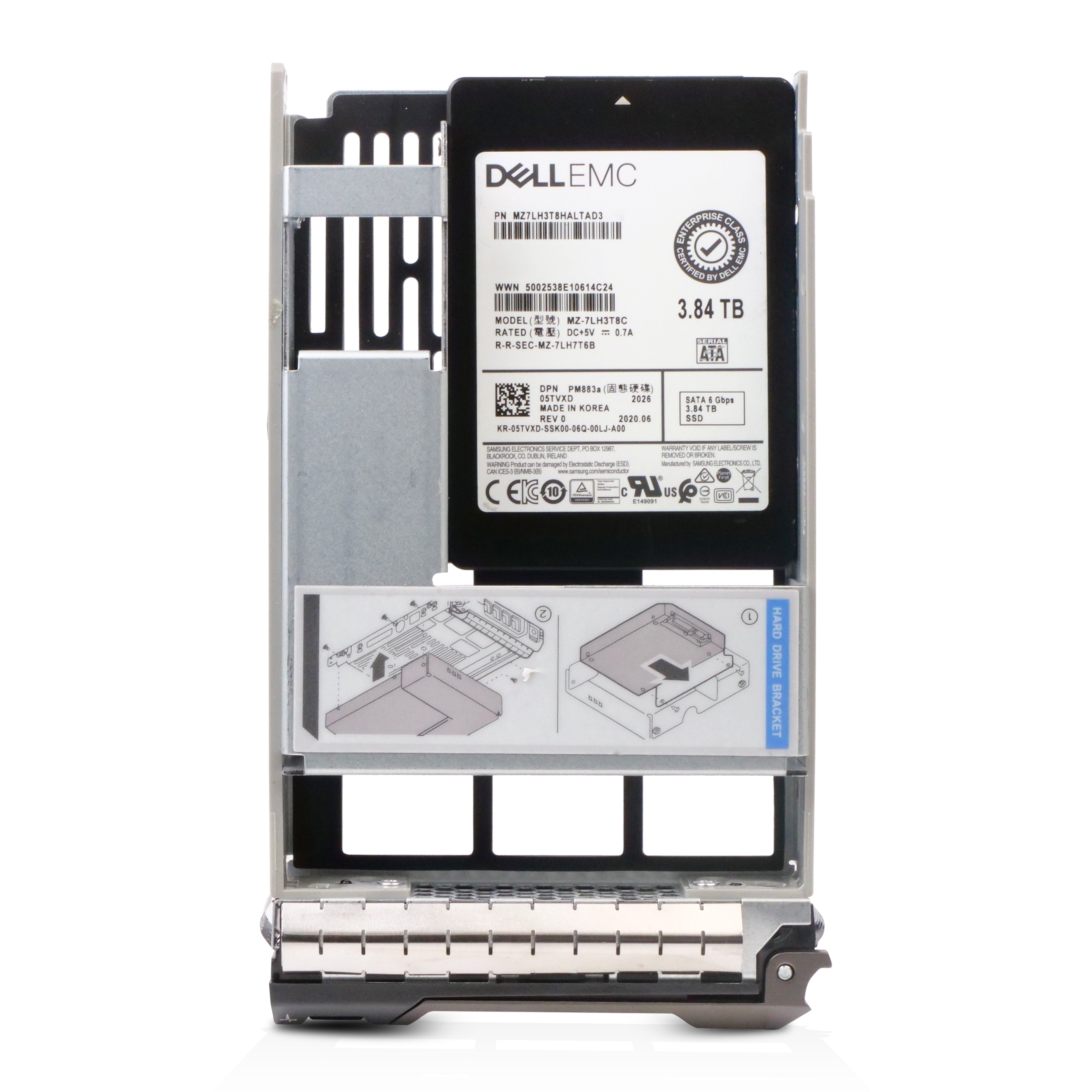 Dell G13 05TVXD 3.84TB 1 DWPD SATA 6Gb/s 3D TLC Hybrid 3.5in Refurbished SSD