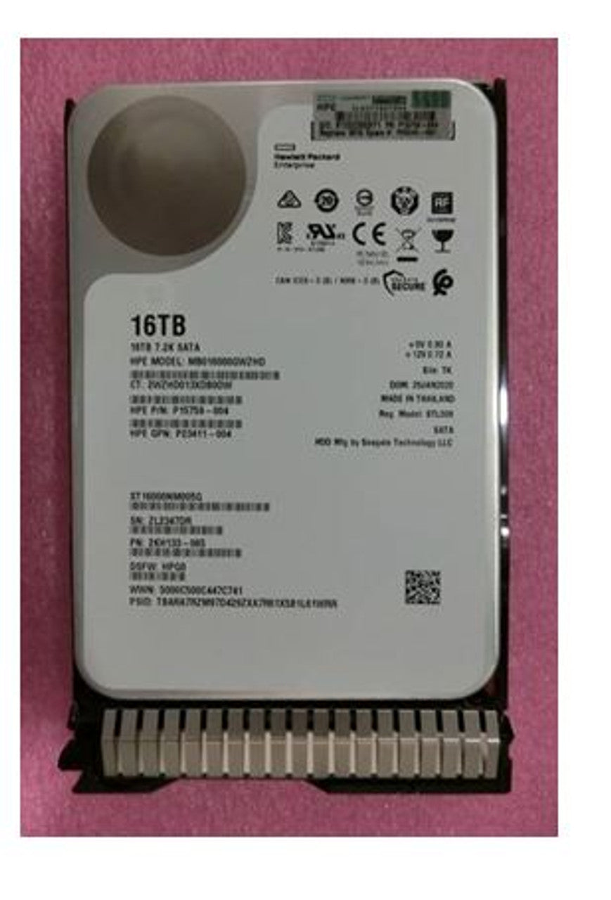 HPE P25246-001 16TB 7200RPM 3.5in SATA-6G SC Business Critical G10 HDD