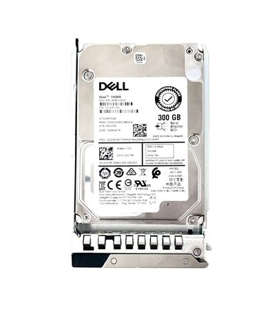 Certified Dell 300GB 15000 RPM 2.5 inch SAS 512n 12Gbps, 14th Gen hot-plug hard drive and tray for Poweredge