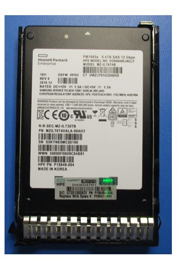 HPE P19919-B21 6.4TB 2.5in DS SAS-12G SC Mixed Use G9 G10 SSD