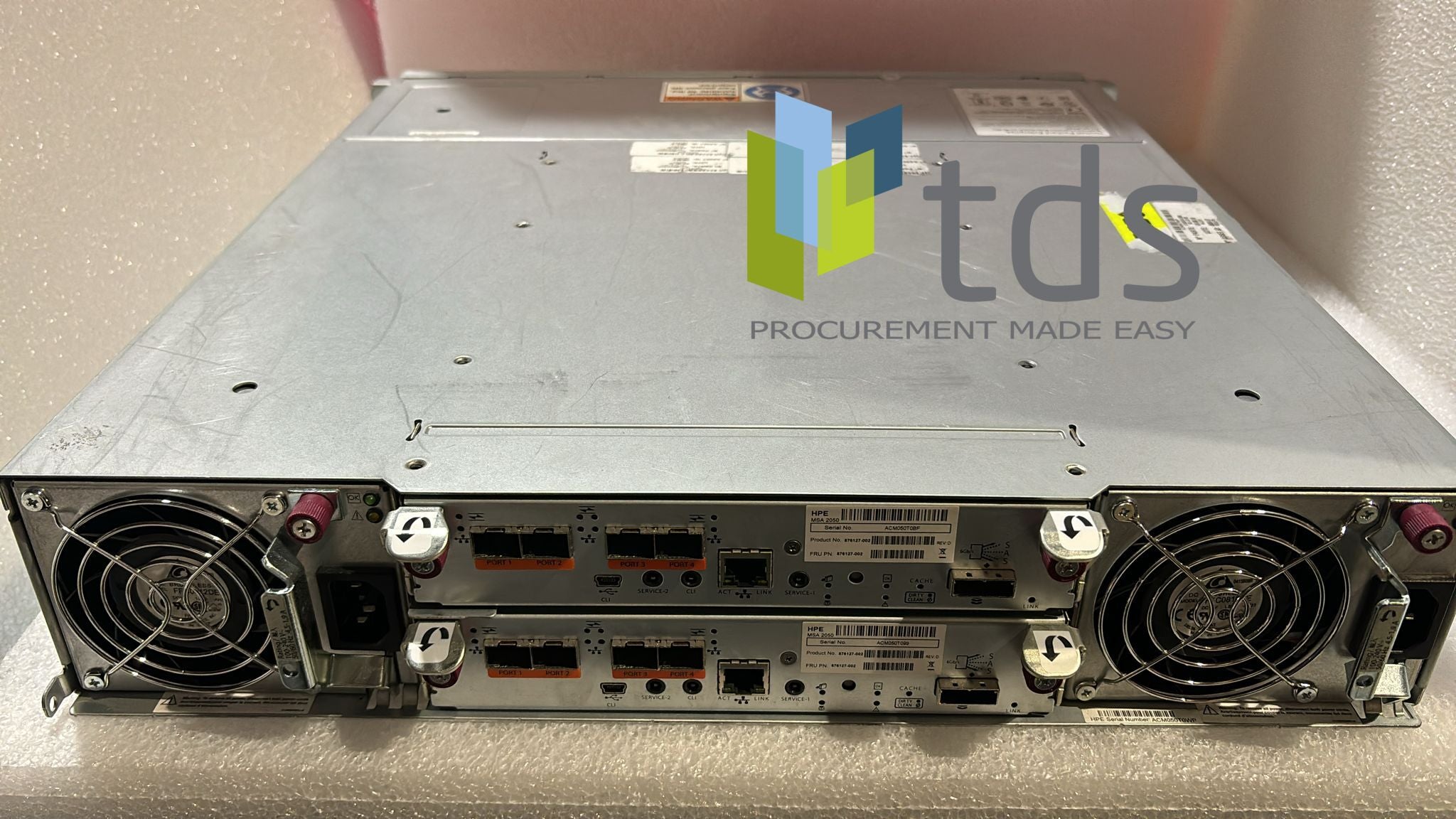 HPE Q1J01B MSA 2050 Storage - Rear View | Alo Tech Solutions