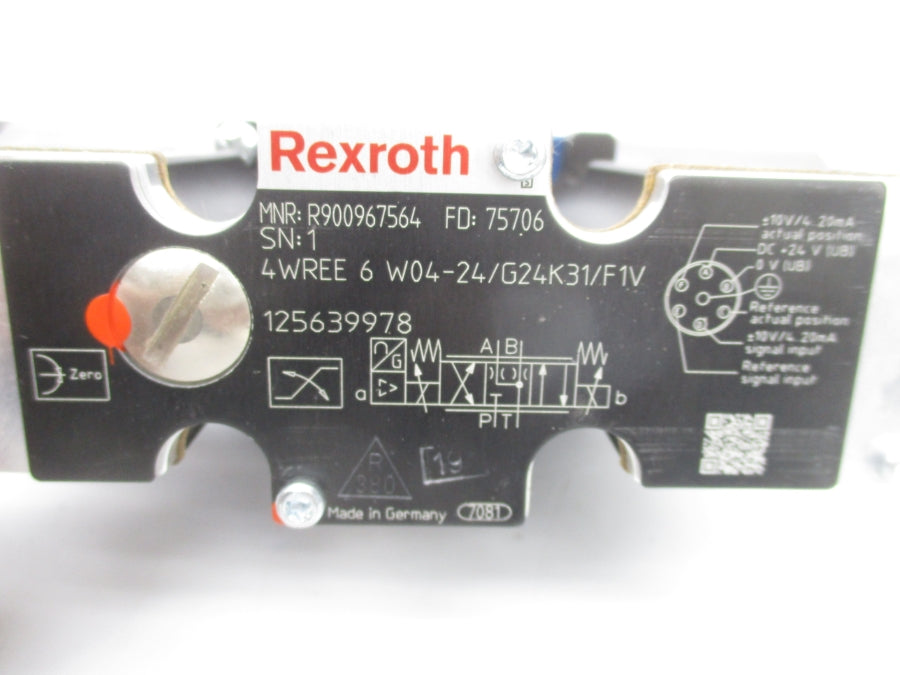 REXROTH R900967564 4WREE6W04-24/G24K31/F1V 24VDC NSNP