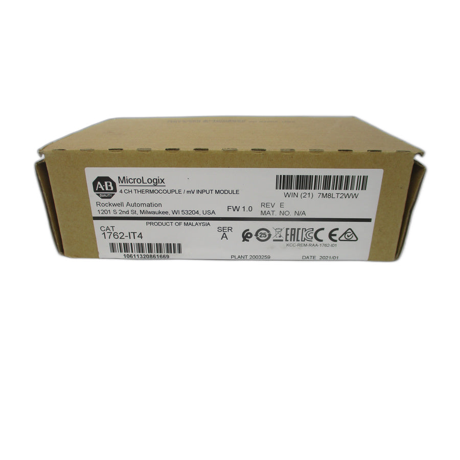 ALLEN BRADLEY 1762-IT4 SER. A F/W 1.0 DATE: 2021 NSFS