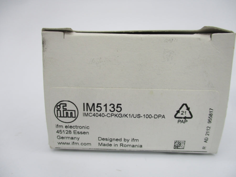 IFM EFECTOR IM5135 IMC4040-CPKG/K1/US-100-DPS 10-36VDC NSMP