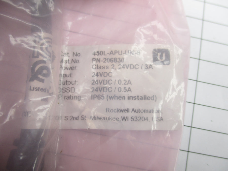 ALLEN BRADLEY 450L-APU-UN-8 SER. A 24VDC REV. A NSMP