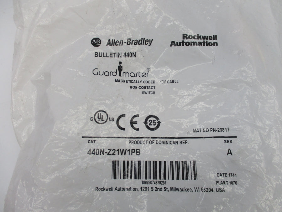 ALLEN BRADLEY 440N-Z21W1PB SER. A 10M NSMP