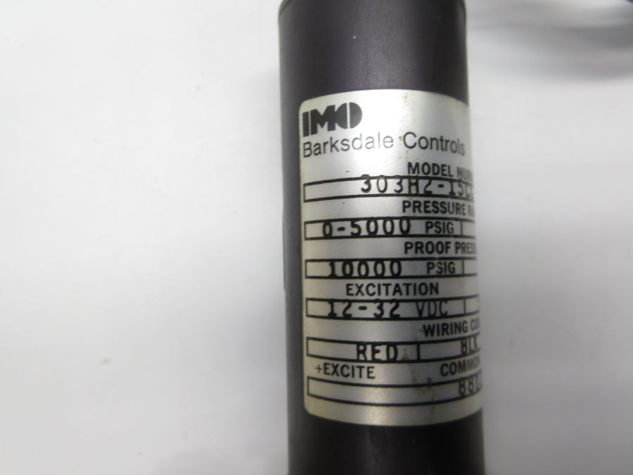 BARKSDALE CONTROLS 303H2-15CG-09-0 12-32VDC 5000PSI NSNP