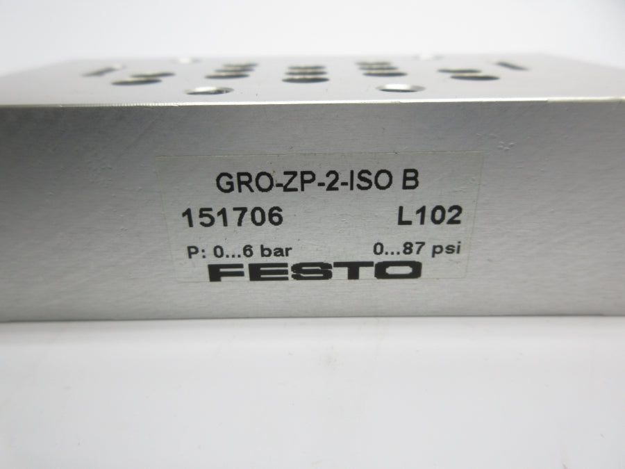 FESTO GRO-ZP-2-ISOB 151706 87PSI NSNP