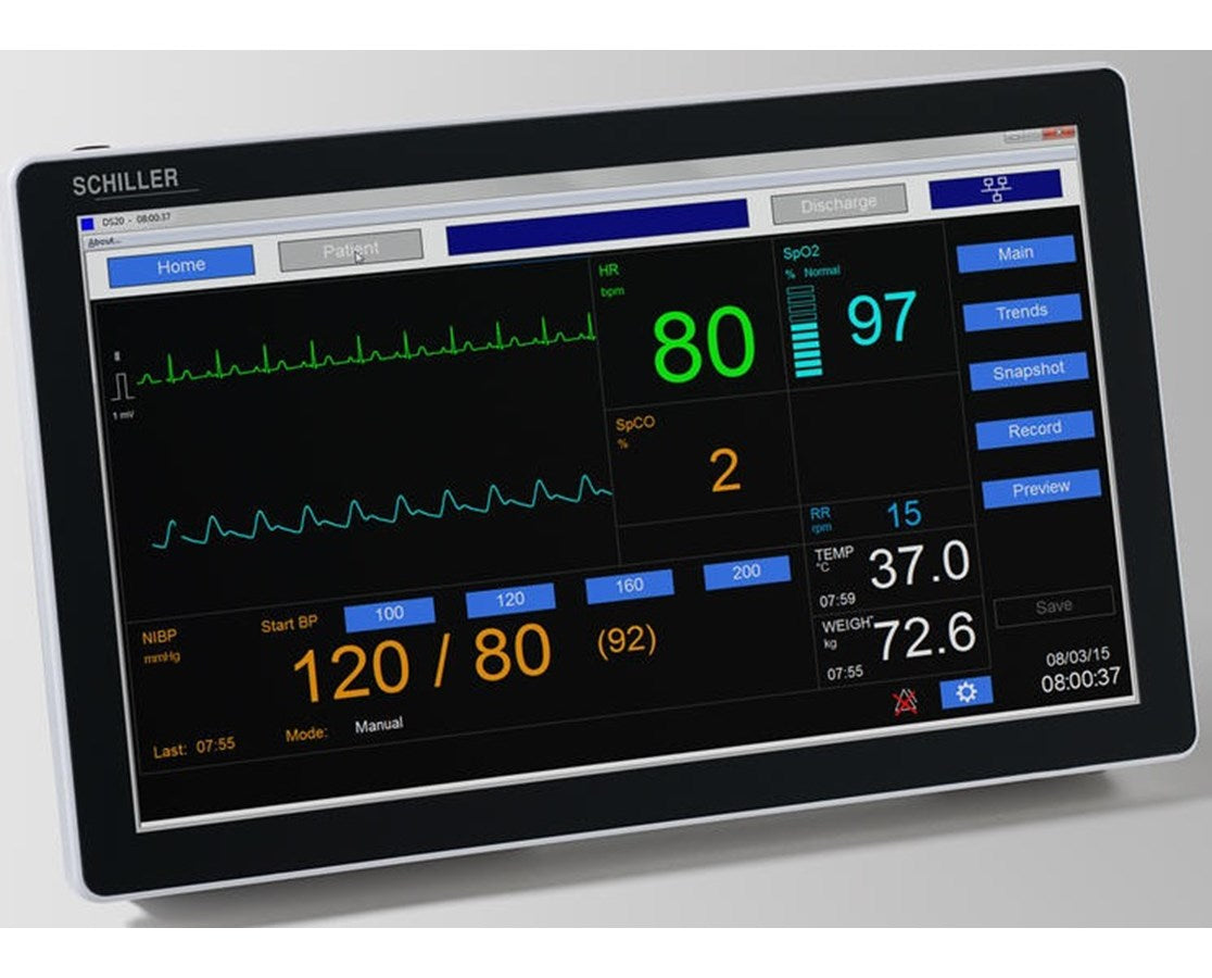 DS20 Diagnostic Station. 3 Lead ECG w/ Temperature Probe & Advanced Connectivity Kit