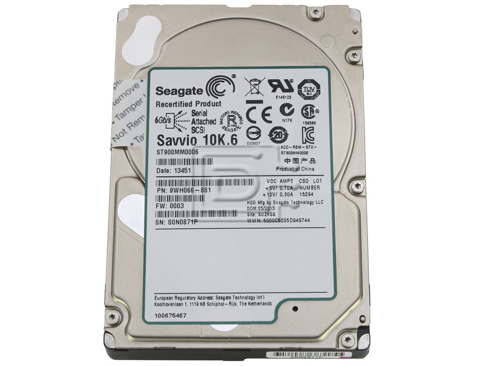 Seagate Savvio 10K.6 ST900MM0006 900GB SAS Hard Drive