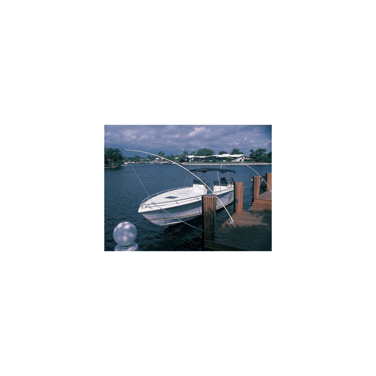 Taylor Made MW.160 Standard Mooring Whips, 1-Pair, Fixed 60 Deg Angle Base, for Boats Up to 29'-33'