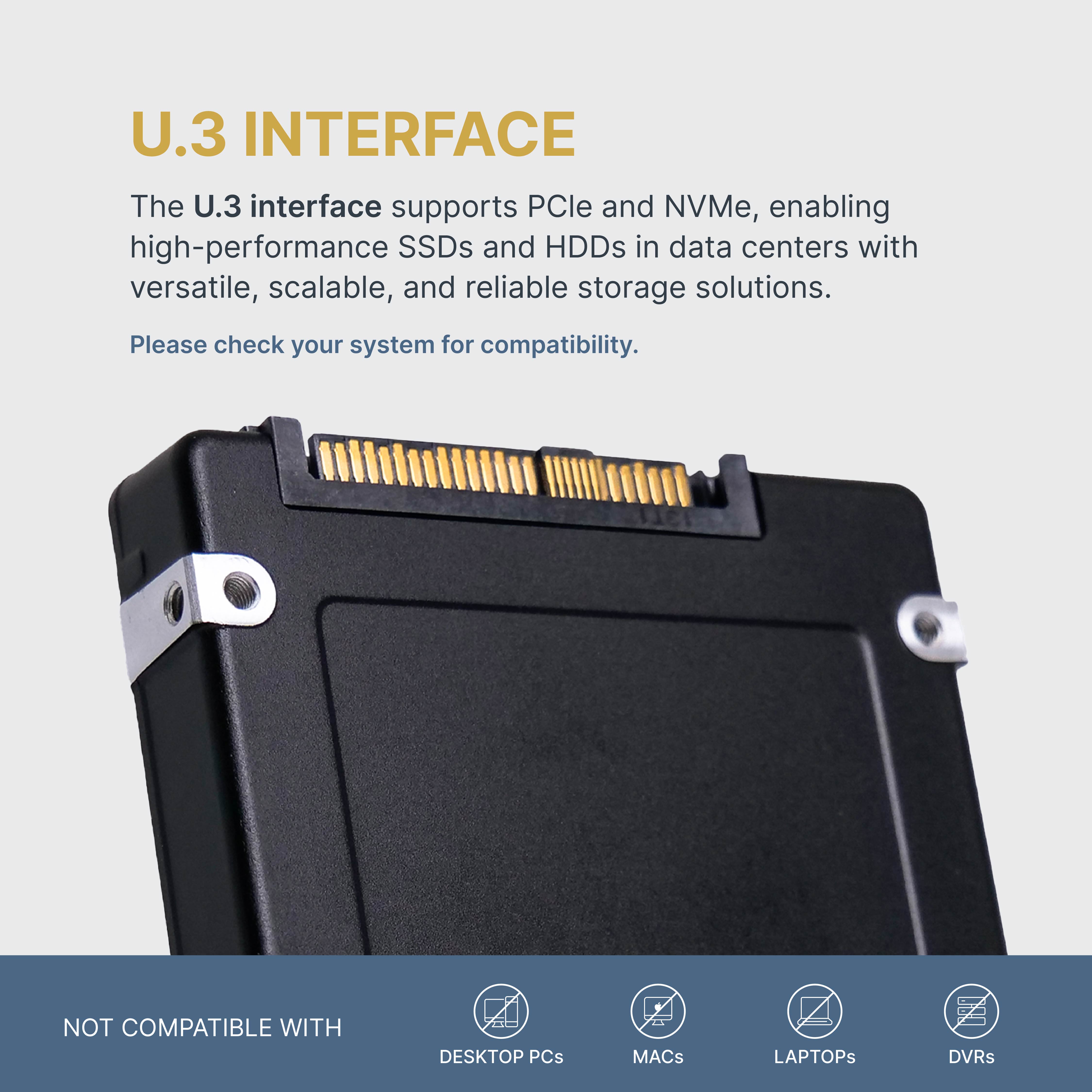 HP Generation 11 P66093-004 6.4TB 3 DWPD PCIe Gen 4.0 x4 8GB/s 3D TLC U.3 NVMe 2.5in Recertified Solid State Drive